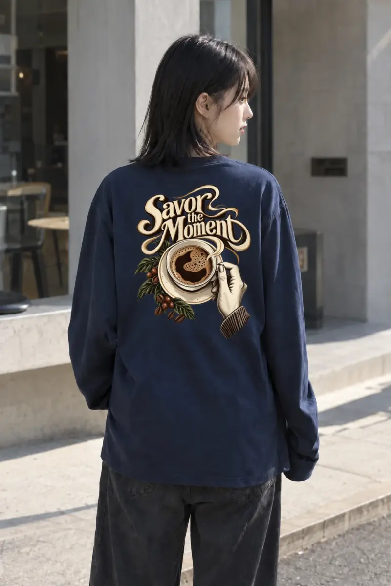 "Savor The Moment" Unisex Longsleeve T-shirt | Gildan 2400