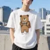 "Say Cheese Bear" Heavyweight Unisex Crewneck T-shirt | Gildan 5000