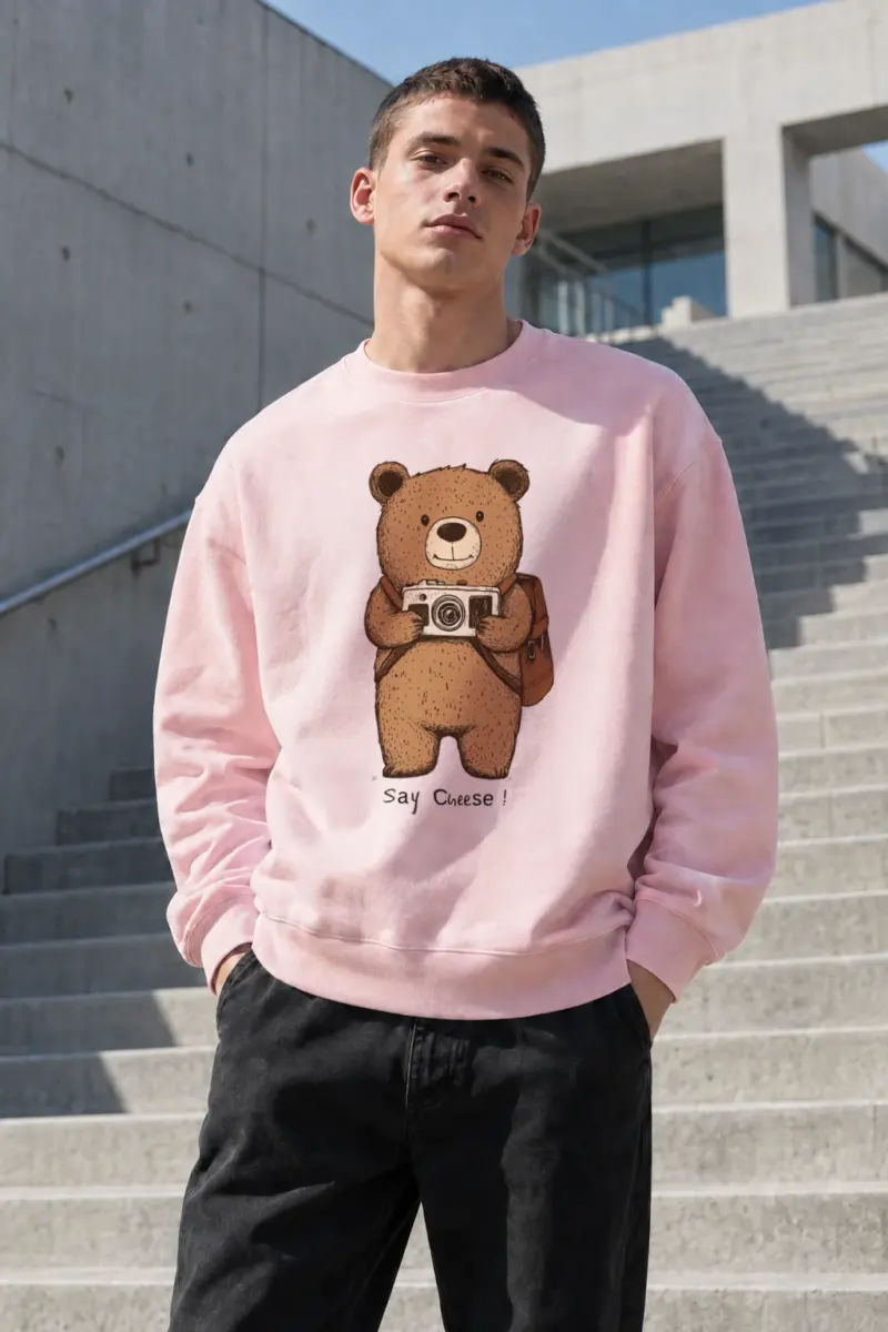 "Say Cheese" Heavy Blend Unisex Crewneck Sweatshirt | Gildan 18000