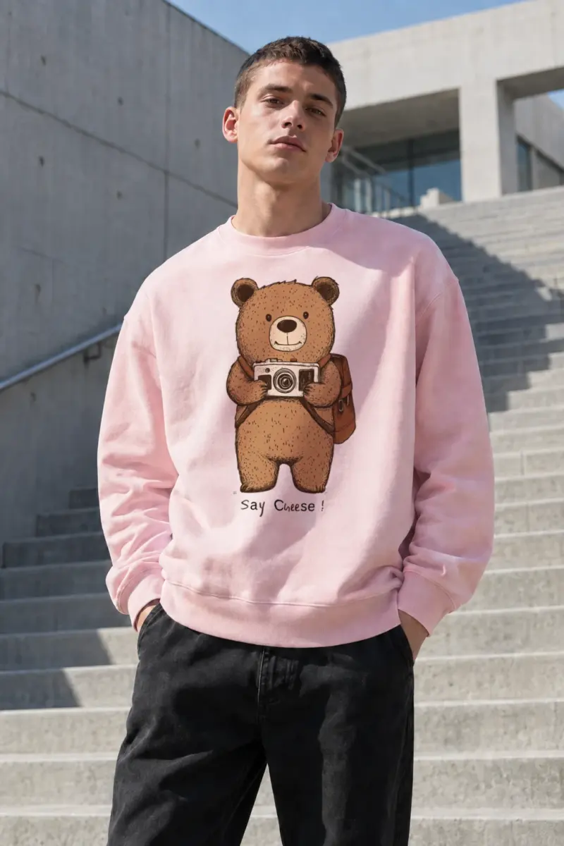 "Say Cheese" Heavy Blend Unisex Crewneck Sweatshirt | Gildan 18000