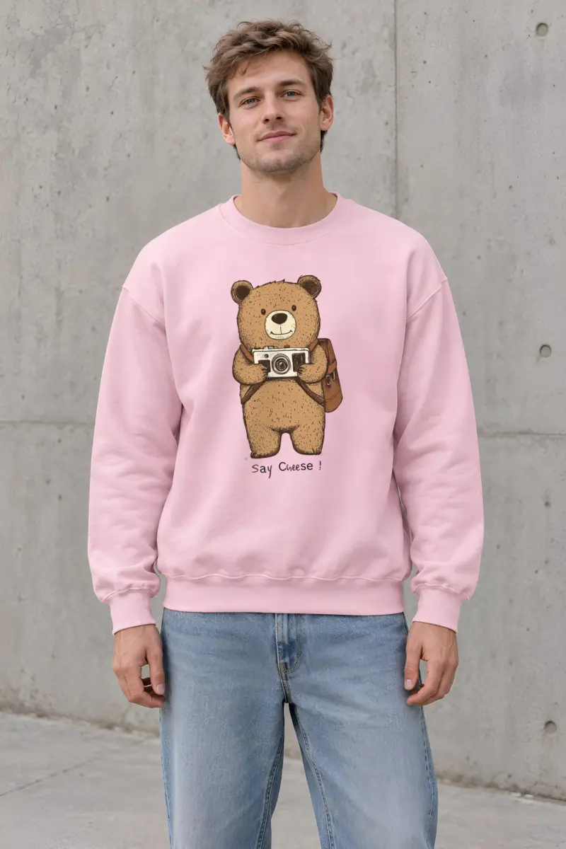 "Say Cheese" Heavy Blend Unisex Crewneck Sweatshirt