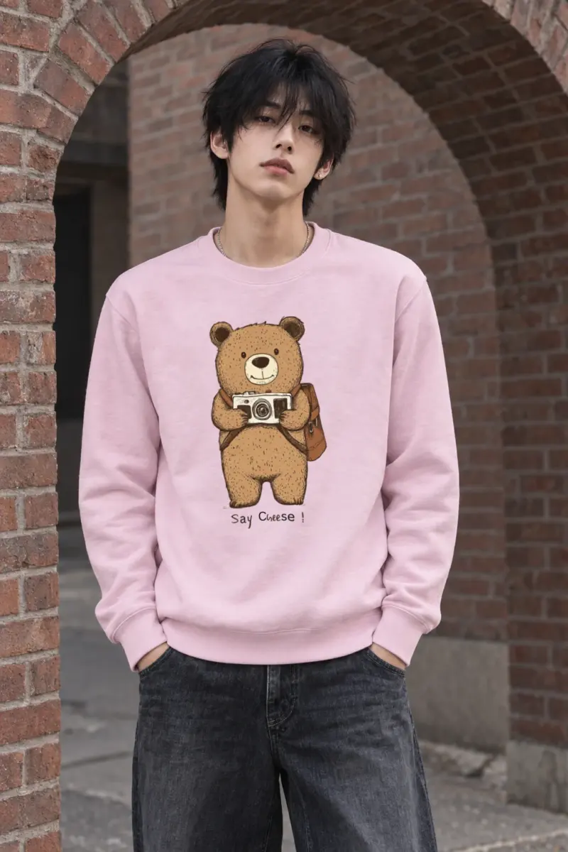 "Say Cheese" Heavy Blend Unisex Crewneck Sweatshirt