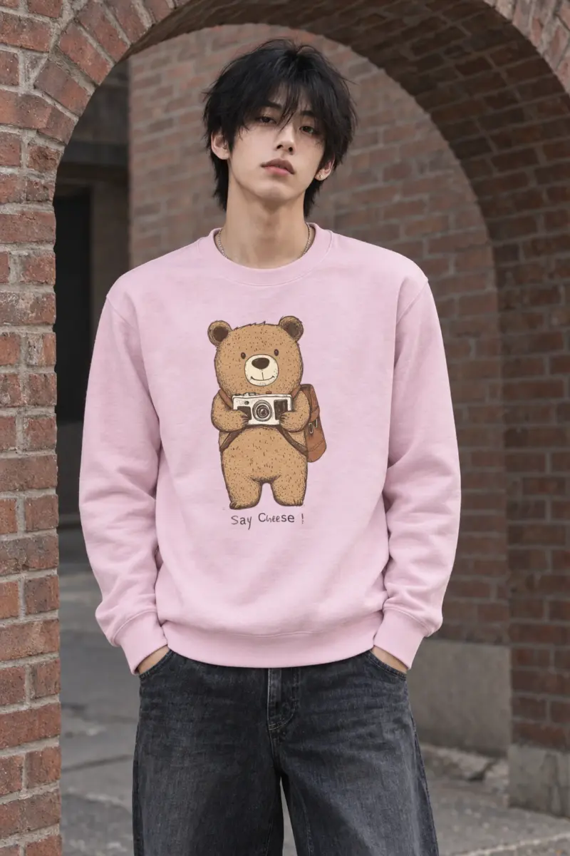 "Say Cheese" Heavy Blend Unisex Crewneck Sweatshirt