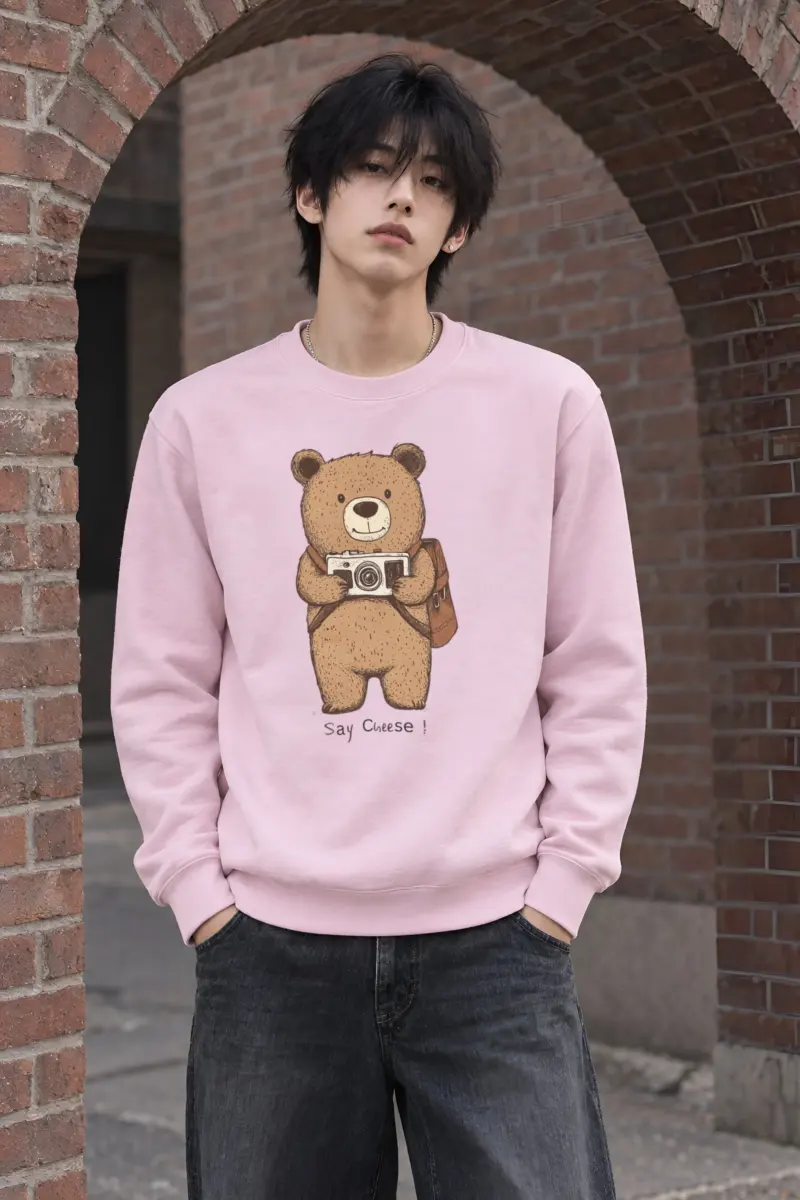 "Say Cheese" Heavy Blend Unisex Crewneck Sweatshirt