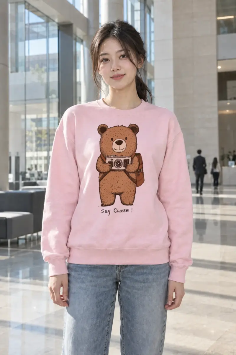 "Say Cheese" Heavy Blend Unisex Crewneck Sweatshirt | Gildan 18000