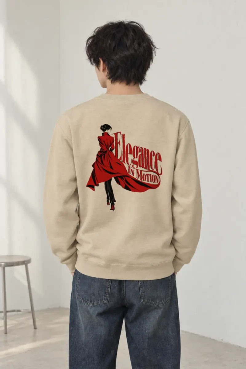 "Scarlet Street Poise" Heavy Blend Unisex Crewneck Sweatshirt