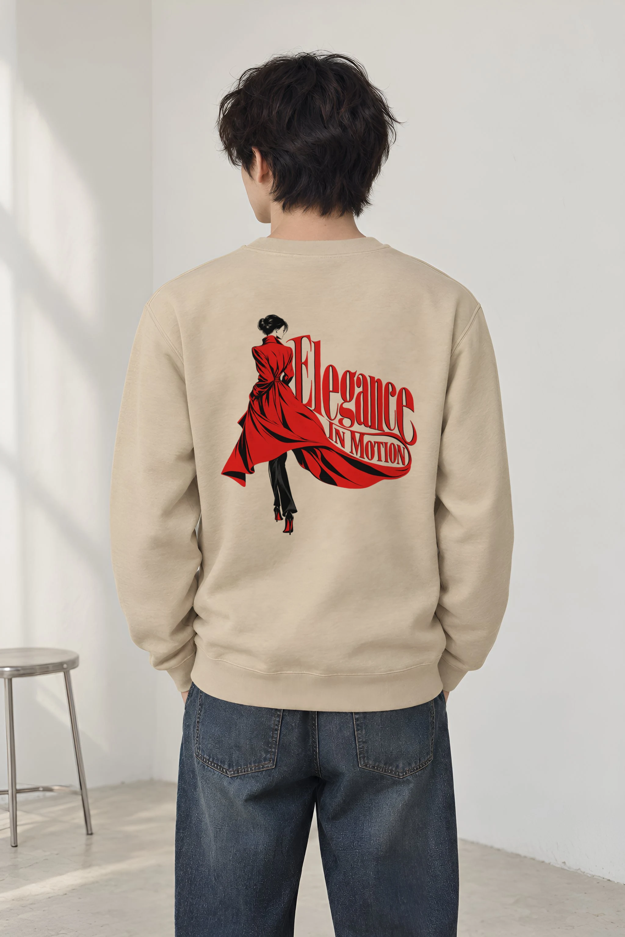 "Scarlet Street Poise" Heavy Blend Unisex Crewneck Sweatshirt
