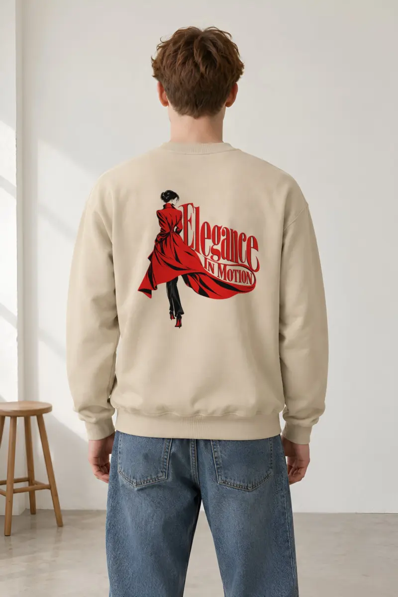 "Scarlet Street Poise" Heavy Blend Unisex Crewneck Sweatshirt