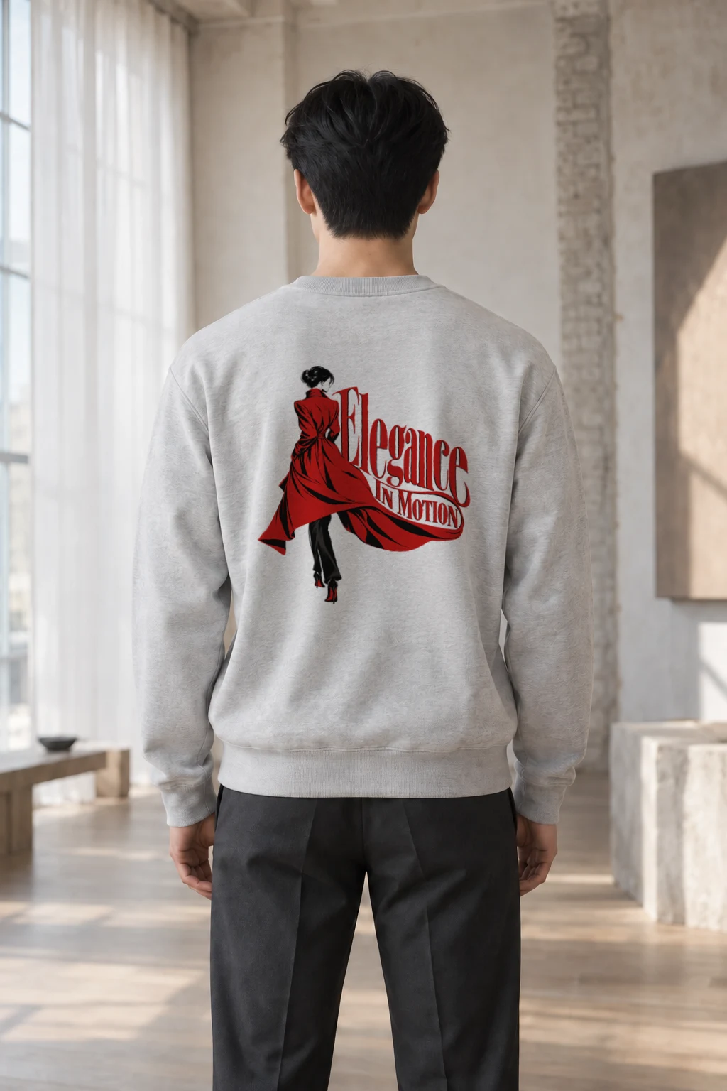 "Scarlet Street Poise" Heavy Blend Unisex Crewneck Sweatshirt | Gildan 18000
