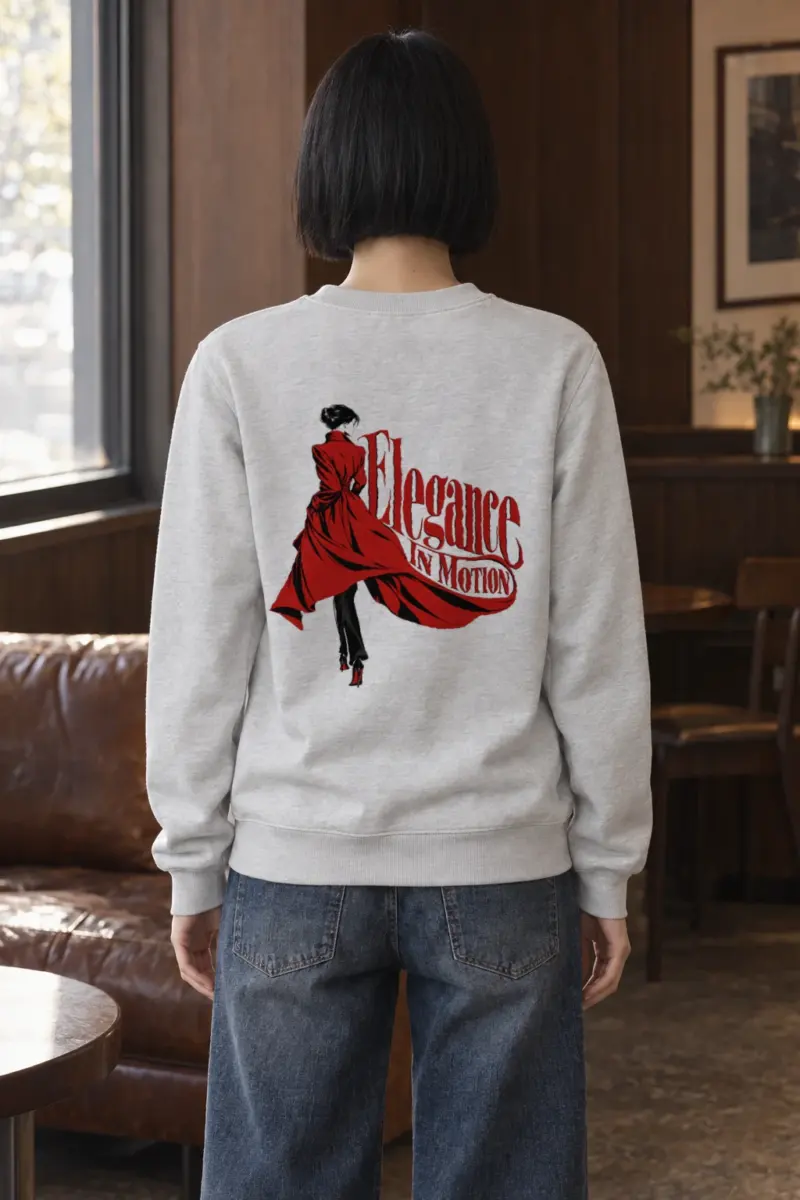 "Scarlet Street Poise" Heavy Blend Unisex Crewneck Sweatshirt