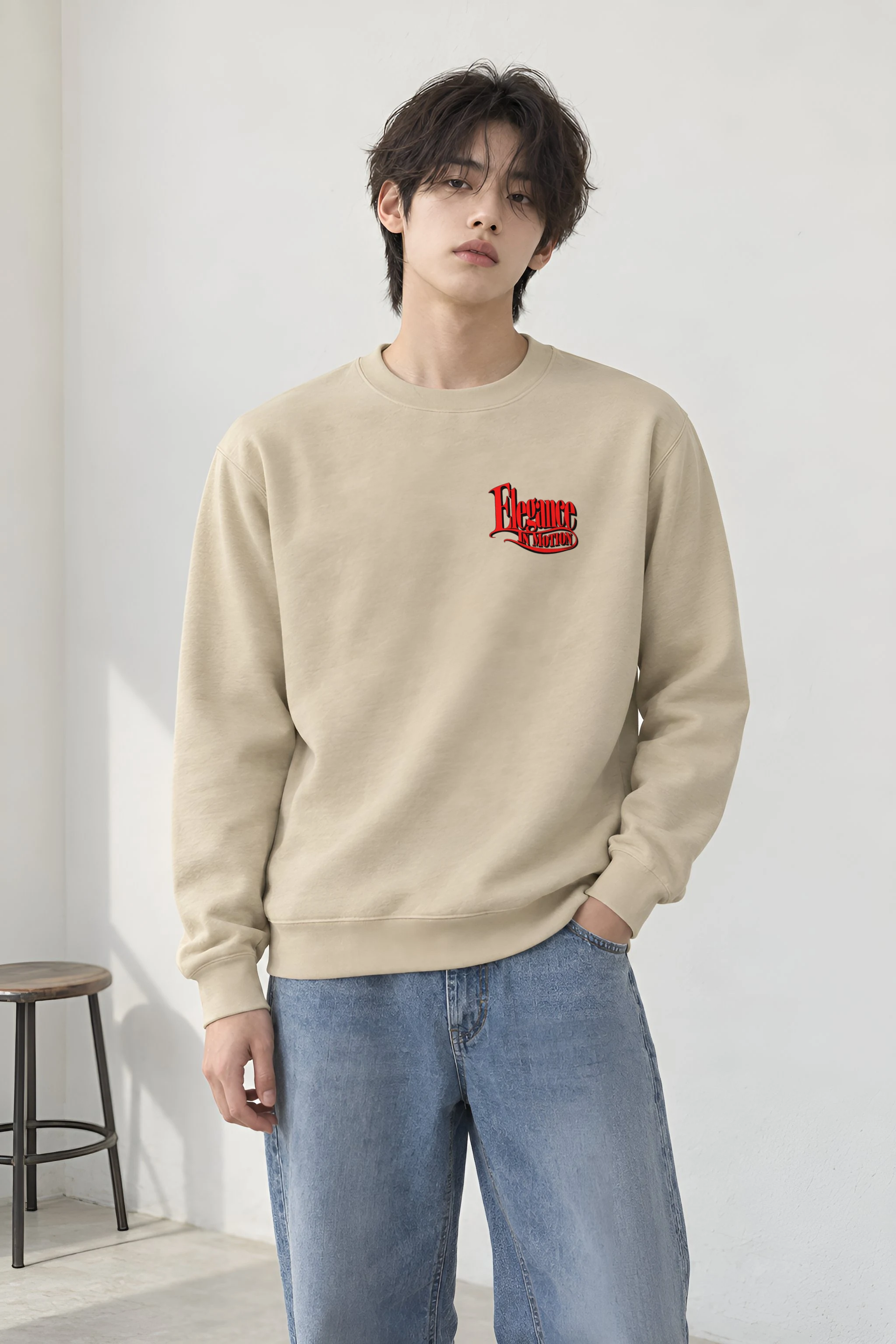 "Scarlet Street Poise" Heavy Blend Unisex Crewneck Sweatshirt