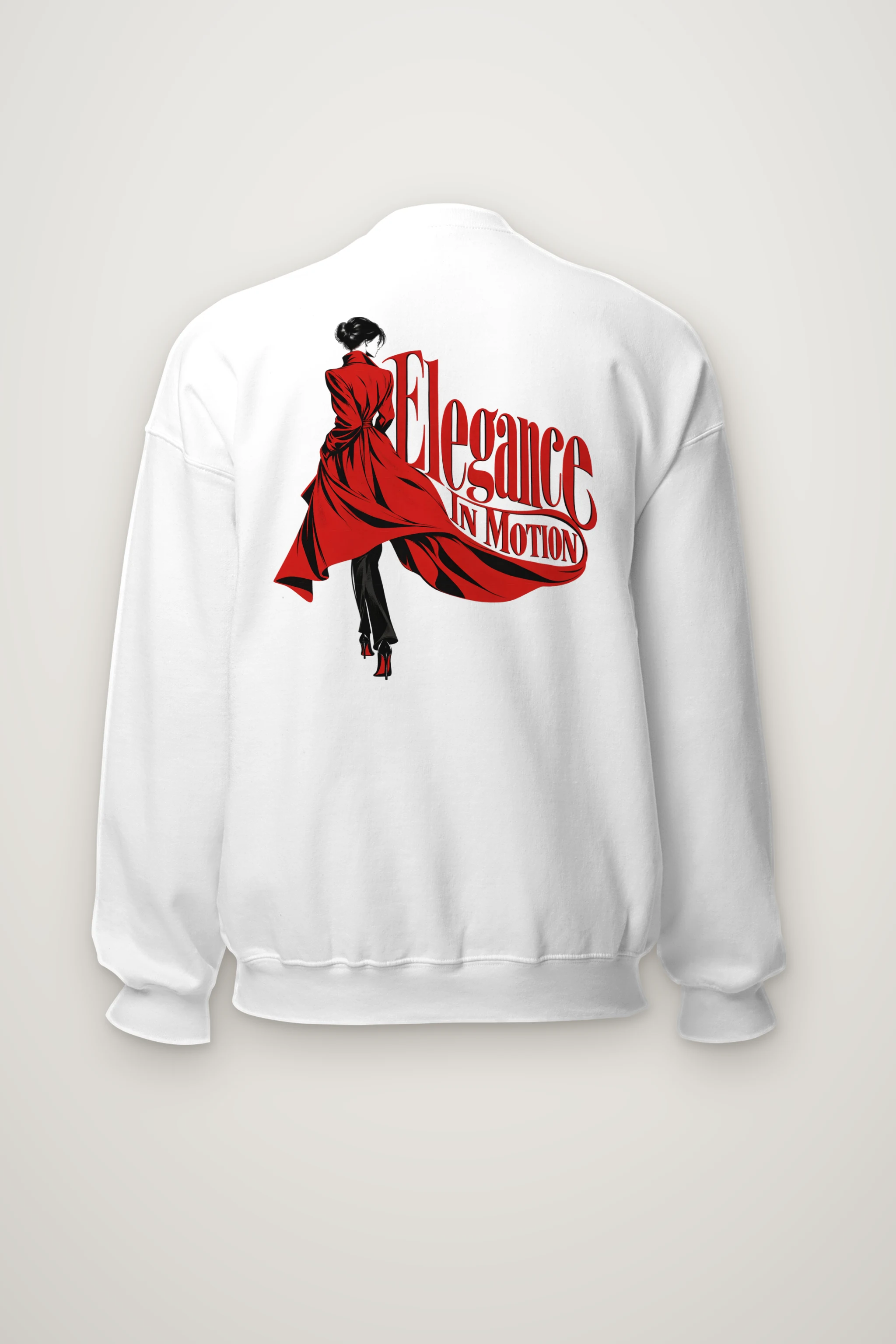 "Scarlet Street Poise" Heavy Blend Unisex Crewneck Sweatshirt