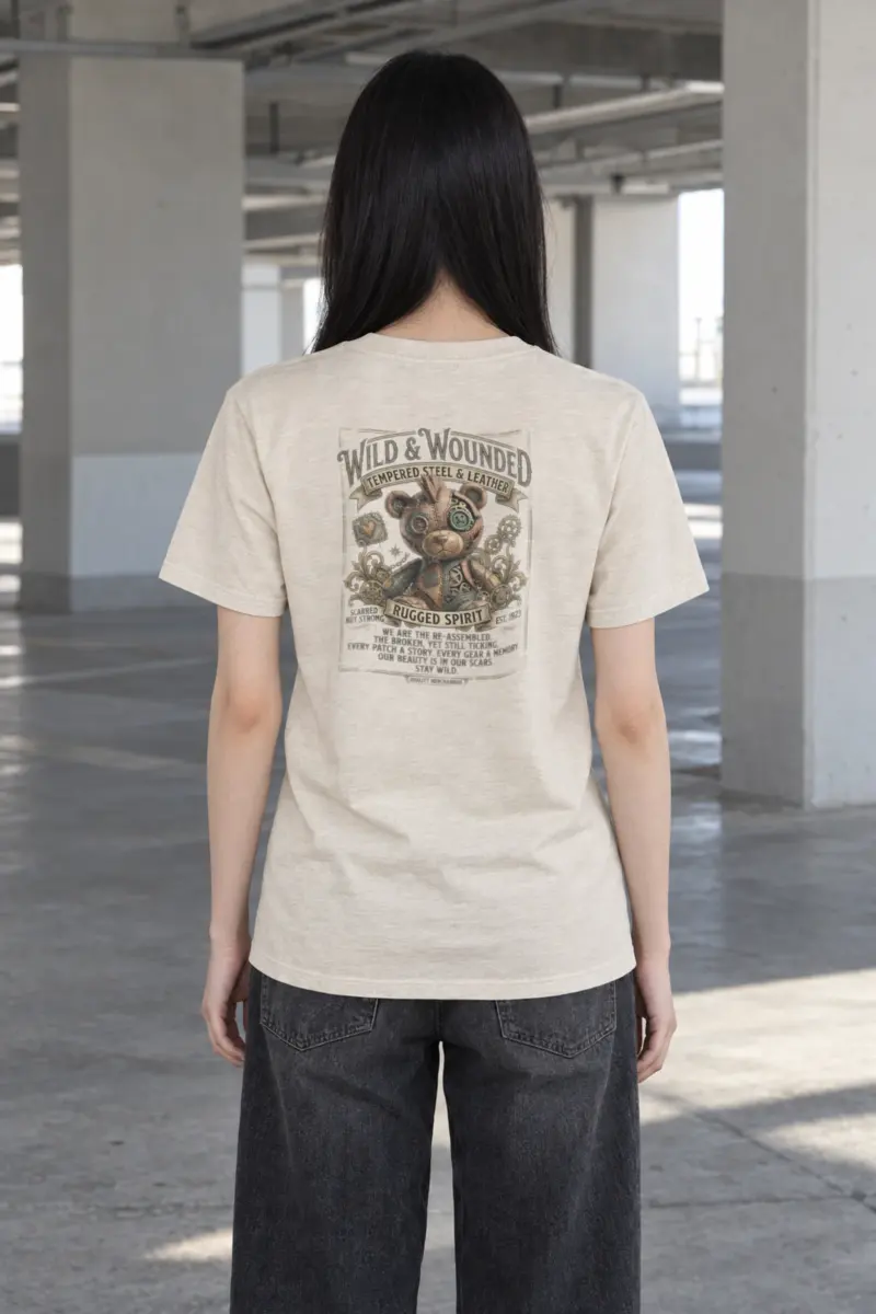 "Scarred But Strong" Heavyweight Unisex Crewneck T-shirt