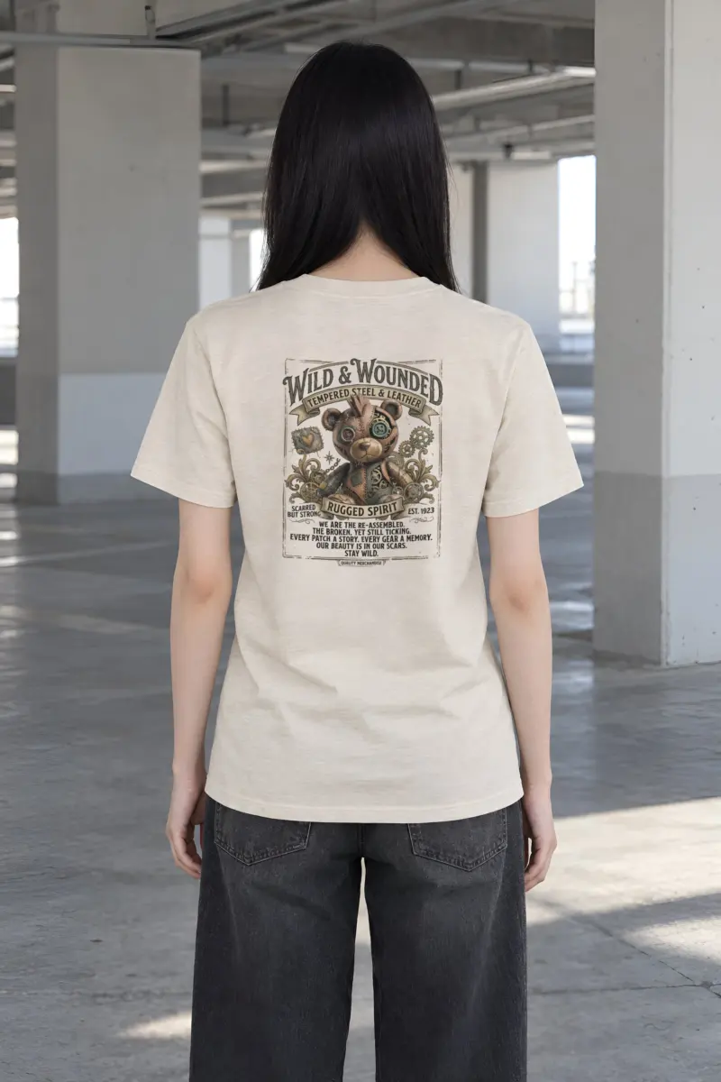 "Scarred But Strong" Heavyweight Unisex Crewneck T-shirt