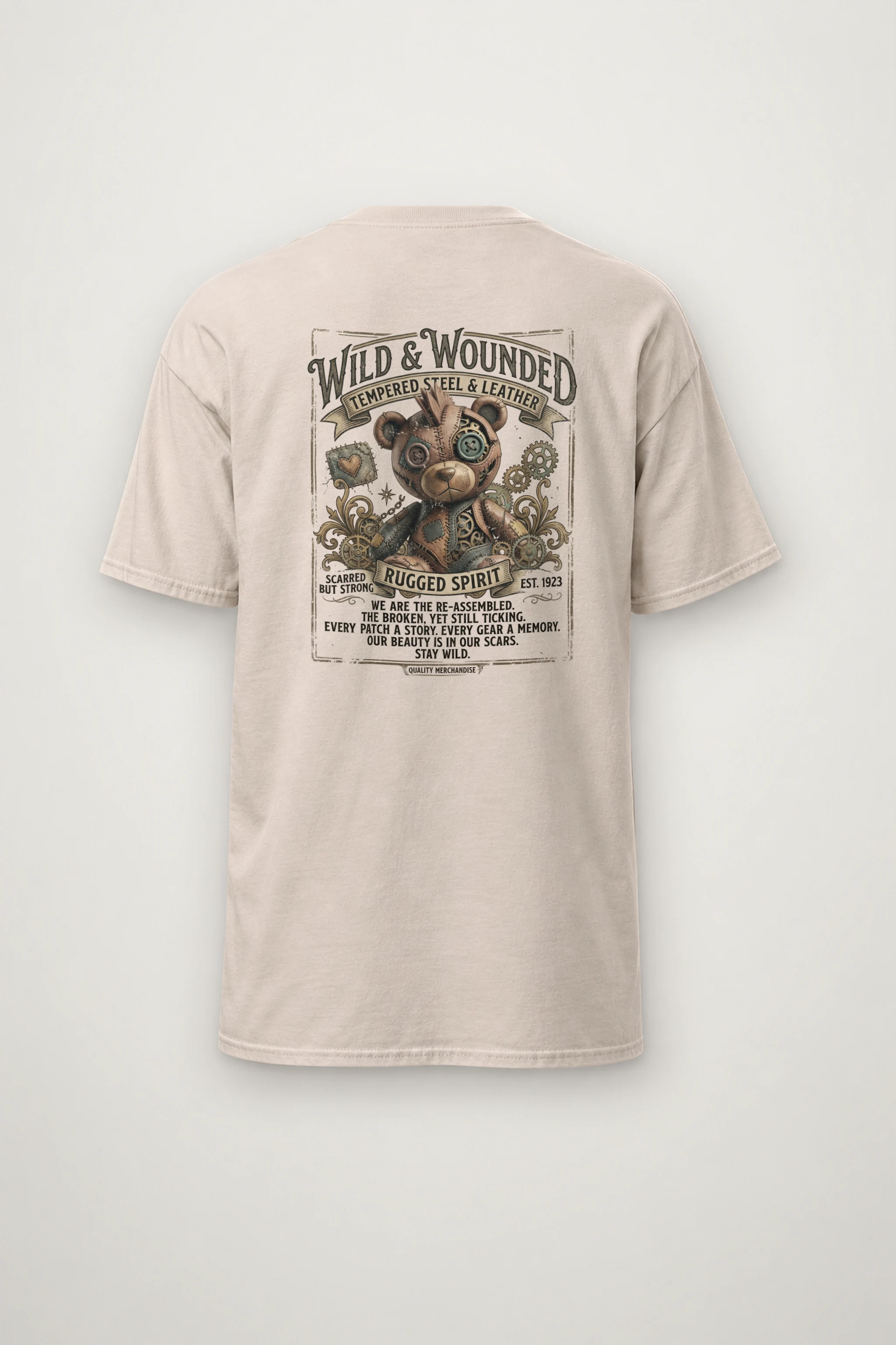 "Scarred But Strong" Heavyweight Unisex Crewneck T-shirt