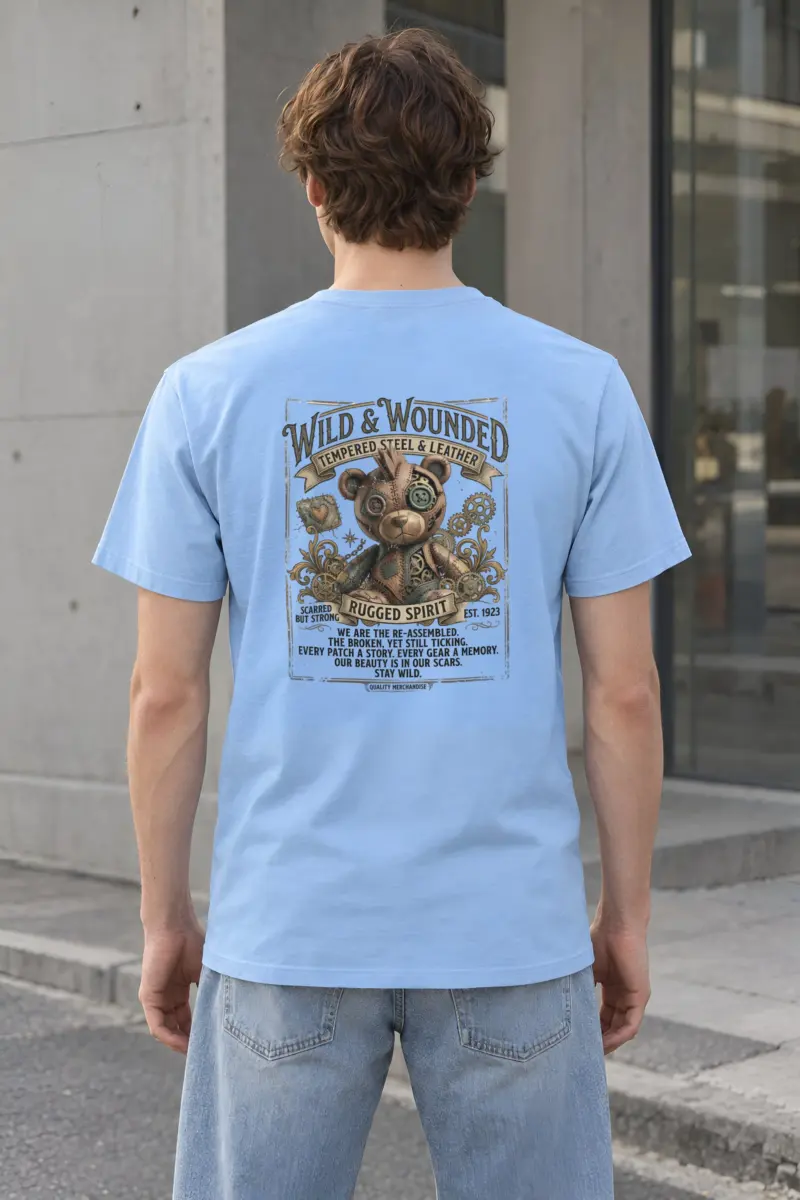 "Scarred But Strong" Heavyweight Unisex Crewneck T-shirt