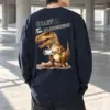 "Scary Tea Rannosaurus" Unisex Longsleeve T-shirt | Gildan 2400
