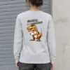 "Scary Tea Rannosaurus" Unisex Longsleeve T-shirt