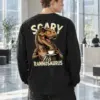 "Scary Tea Rannosaurus" Unisex Longsleeve T-shirt | Gildan 2400