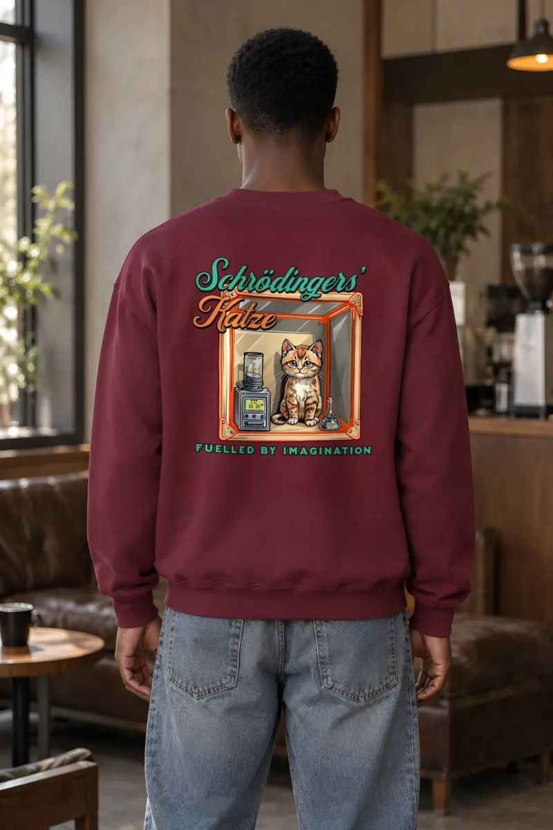 "Schrödinger's Katze" Heavy Blend Unisex Crewneck Sweatshirt