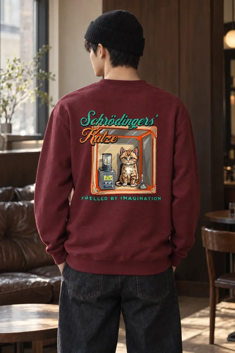 "Schrödinger's Katze" Heavy Blend Unisex Crewneck Sweatshirt