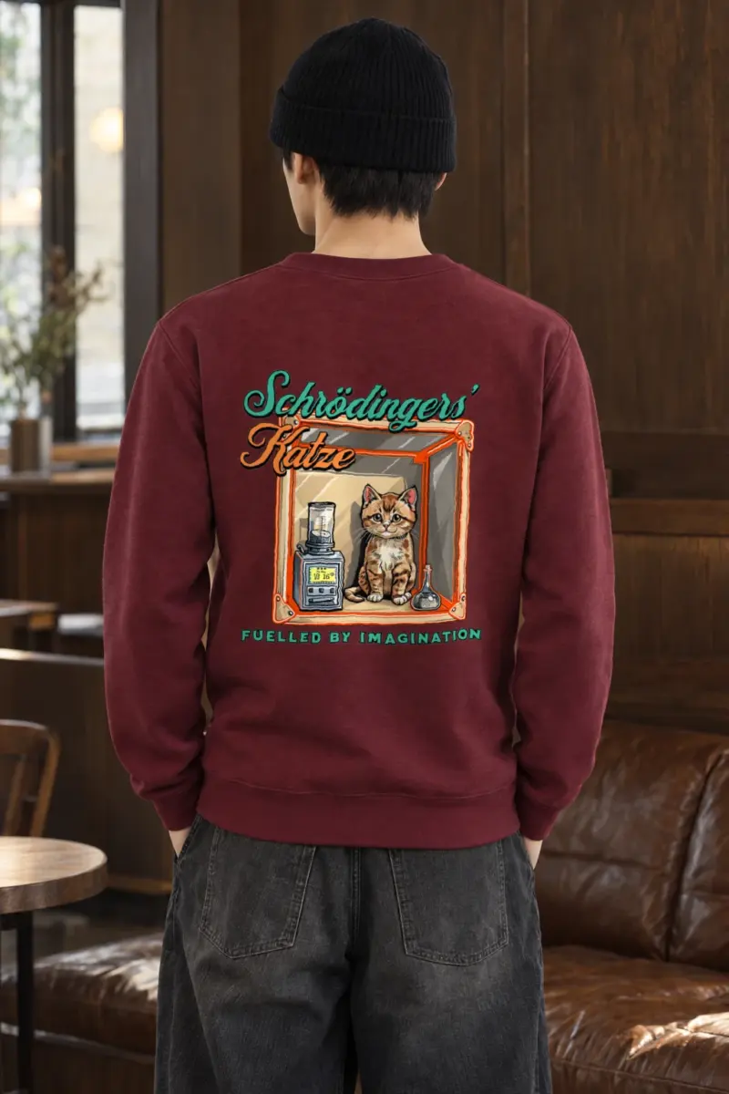 "Schrödinger's Katze" Heavy Blend Unisex Crewneck Sweatshirt
