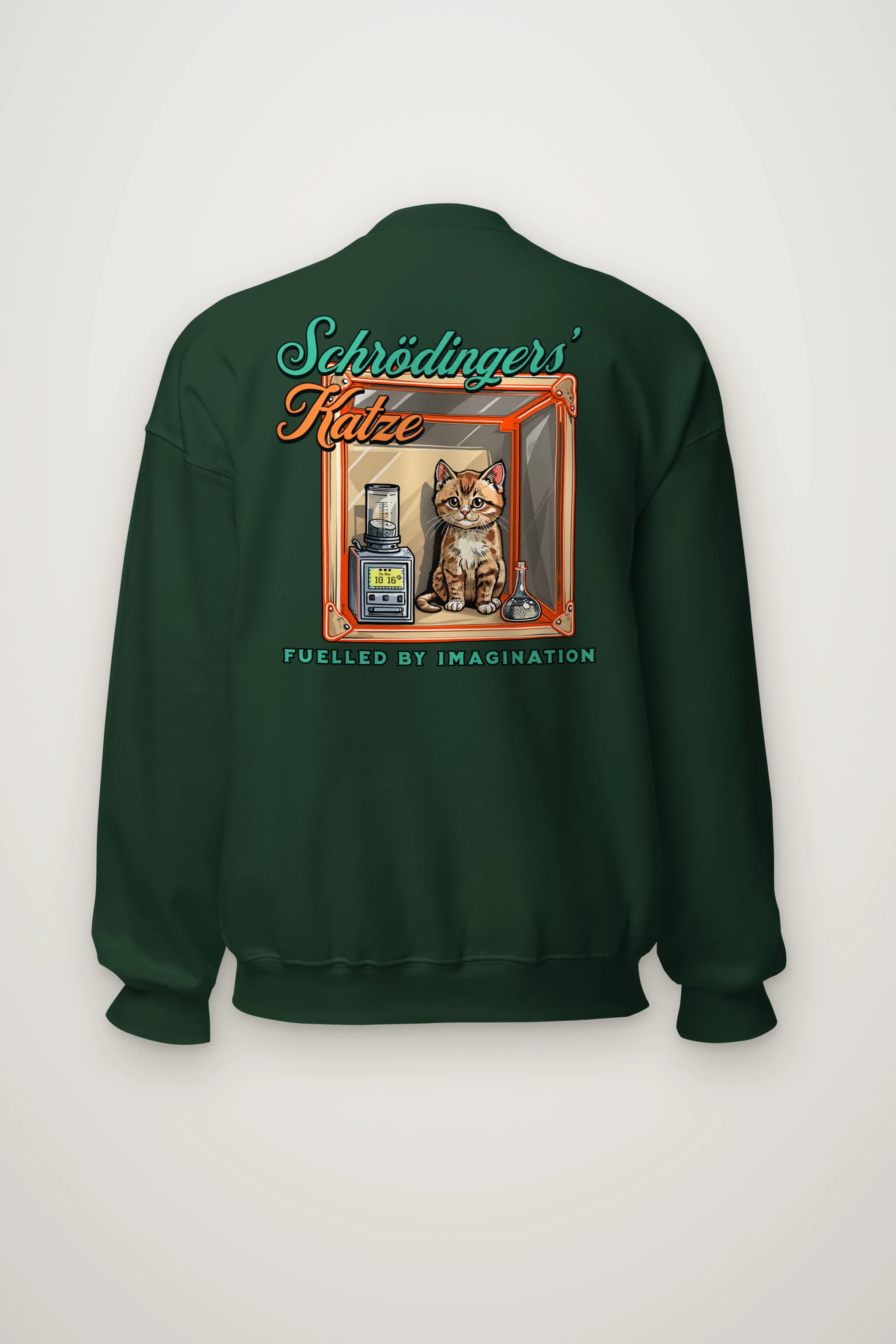 "Schrödinger's Katze" Heavy Blend Unisex Crewneck Sweatshirt