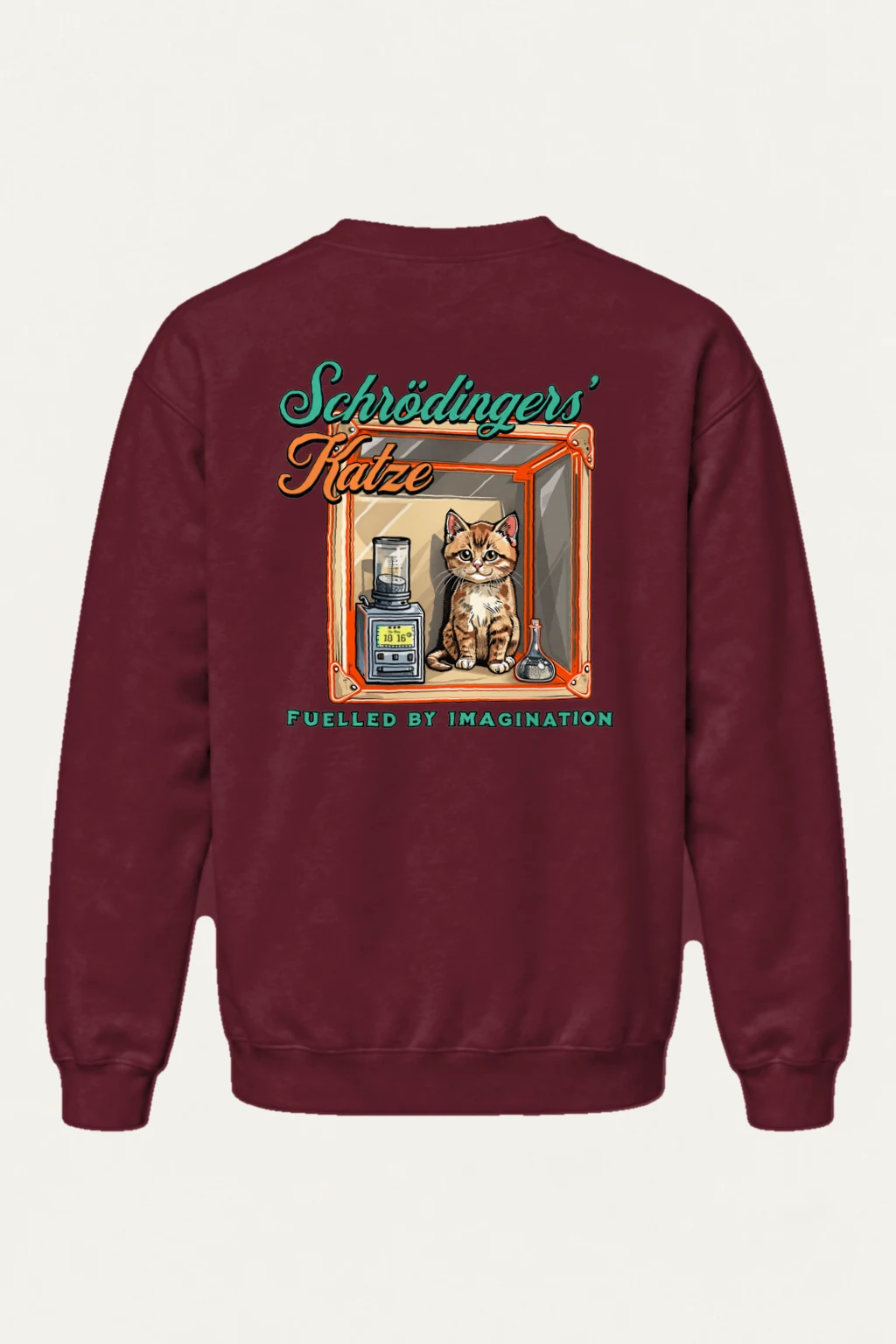 "Schrödinger's Katze" Heavy Blend Unisex Crewneck Sweatshirt | Gildan 18000