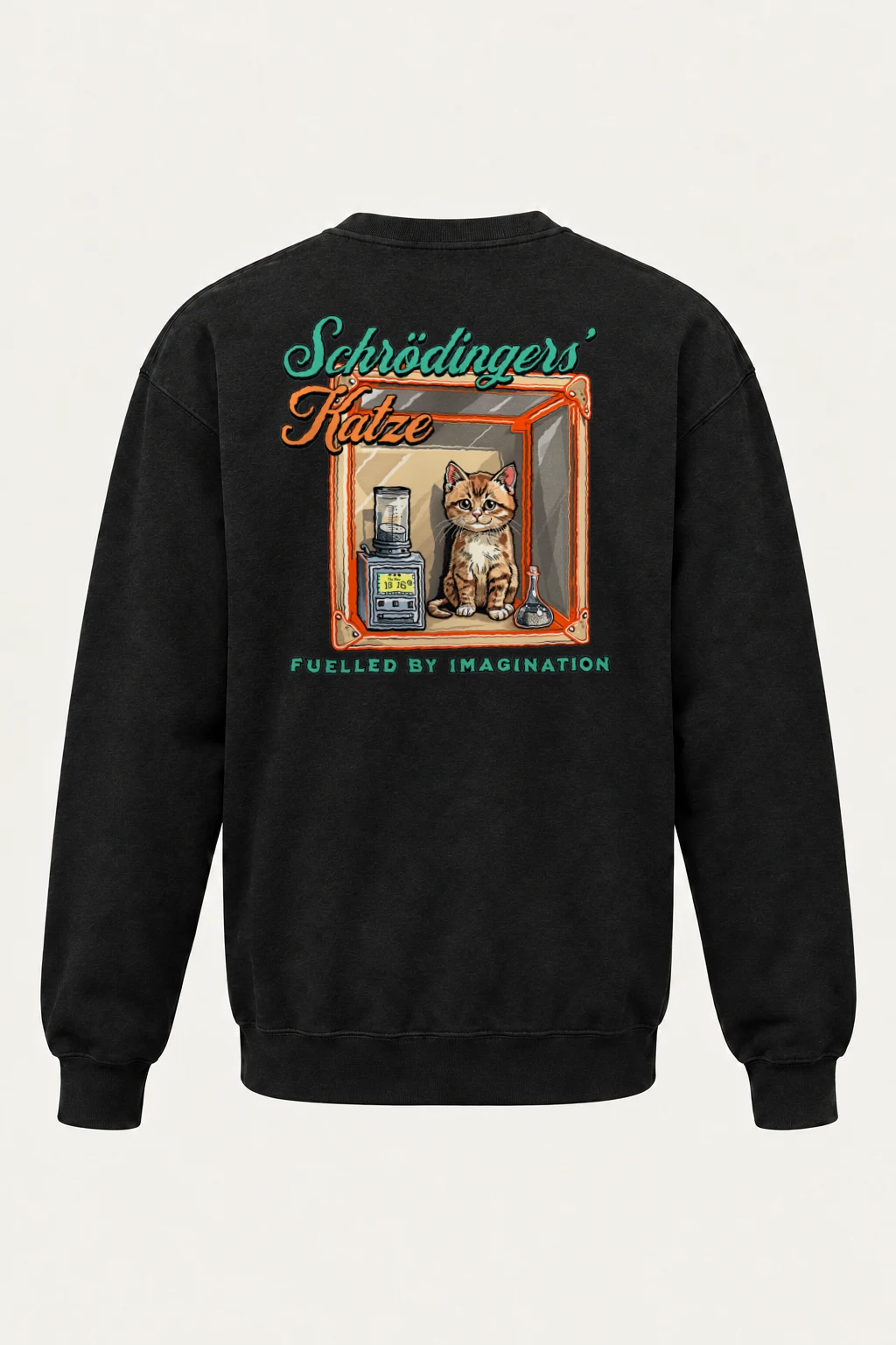 "Schrödinger's Katze" Heavy Blend Unisex Crewneck Sweatshirt | Gildan 18000