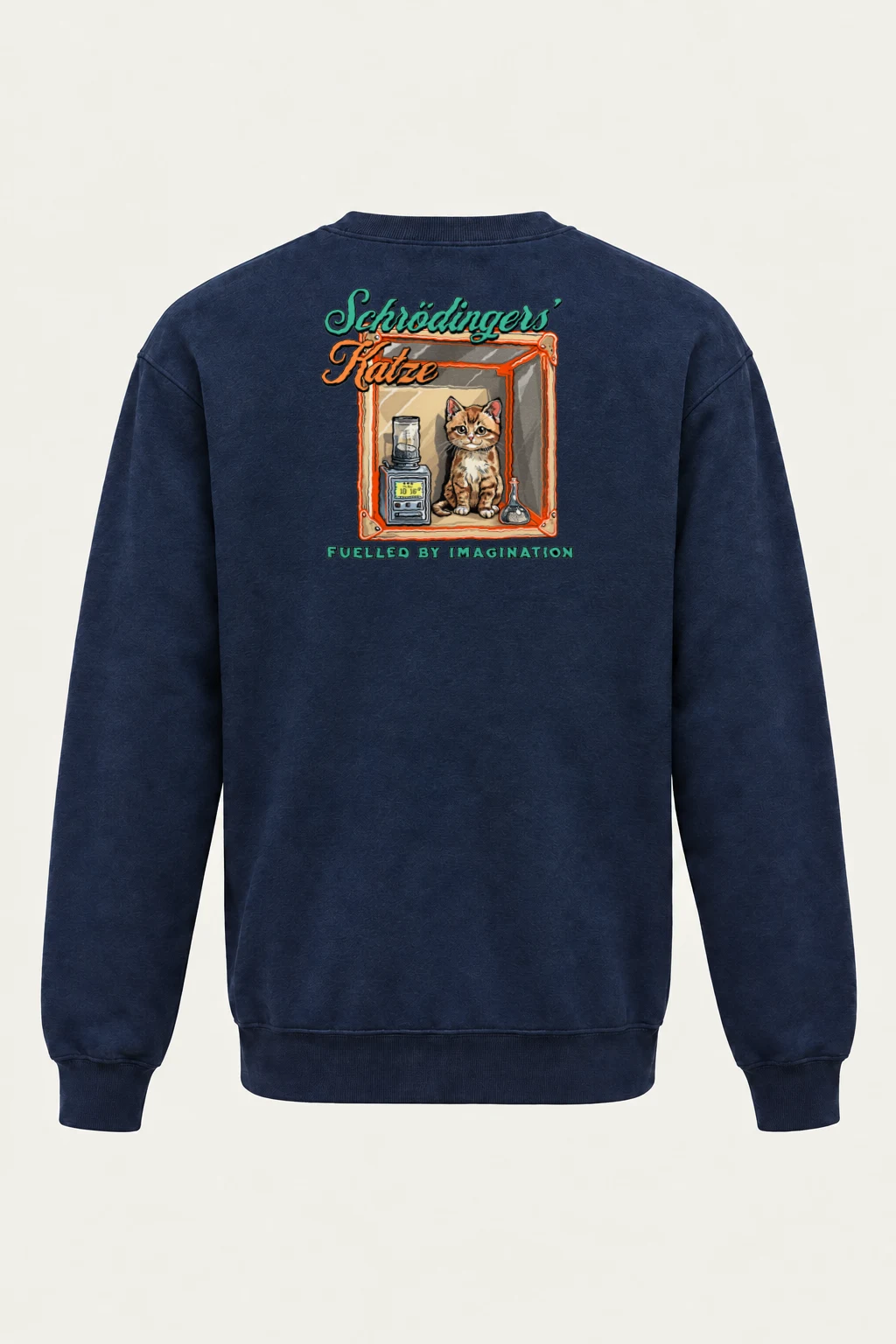 "Schrödinger's Katze" Heavy Blend Unisex Crewneck Sweatshirt | Gildan 18000