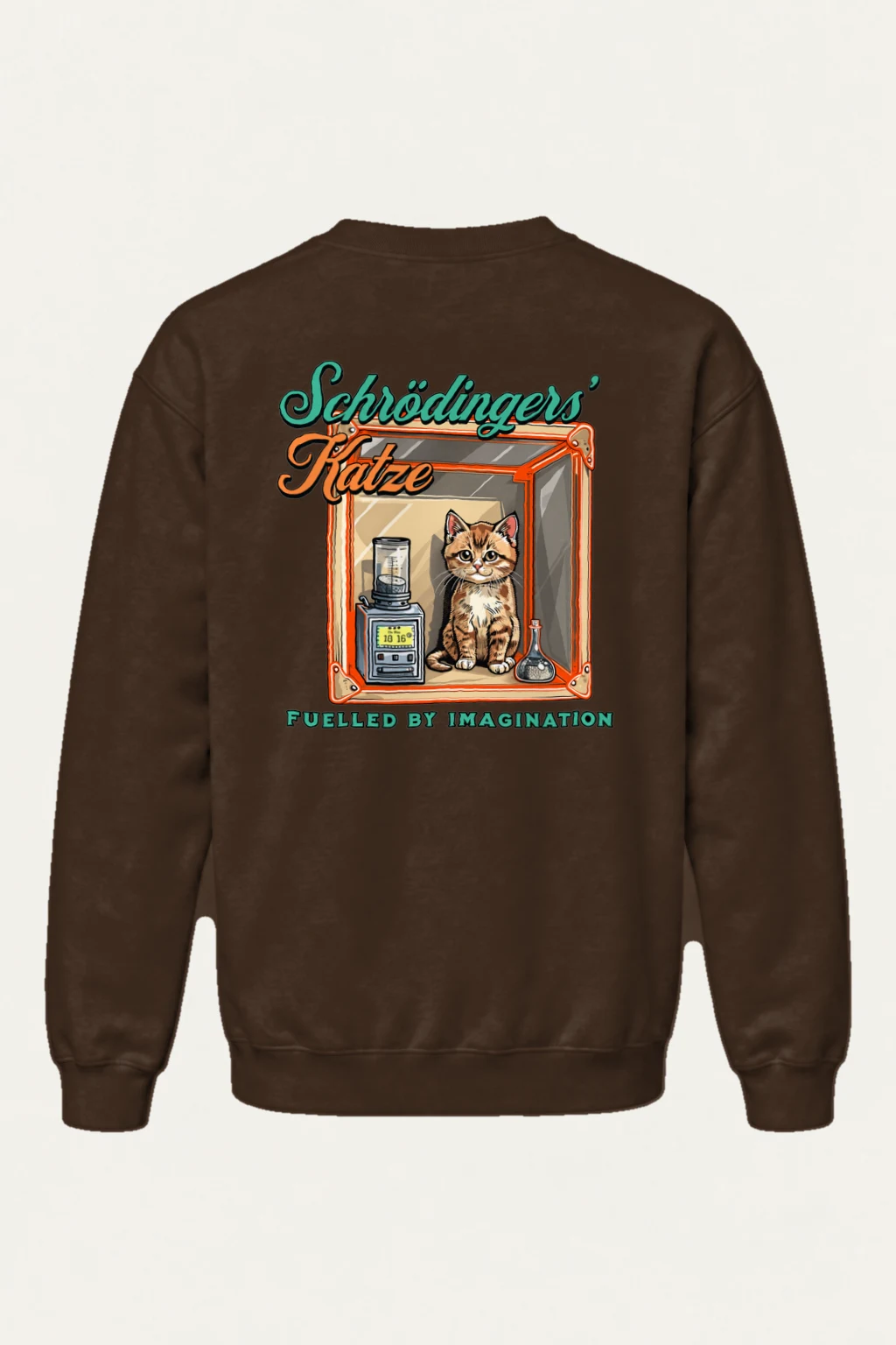 "Schrödinger's Katze" Heavy Blend Unisex Crewneck Sweatshirt | Gildan 18000