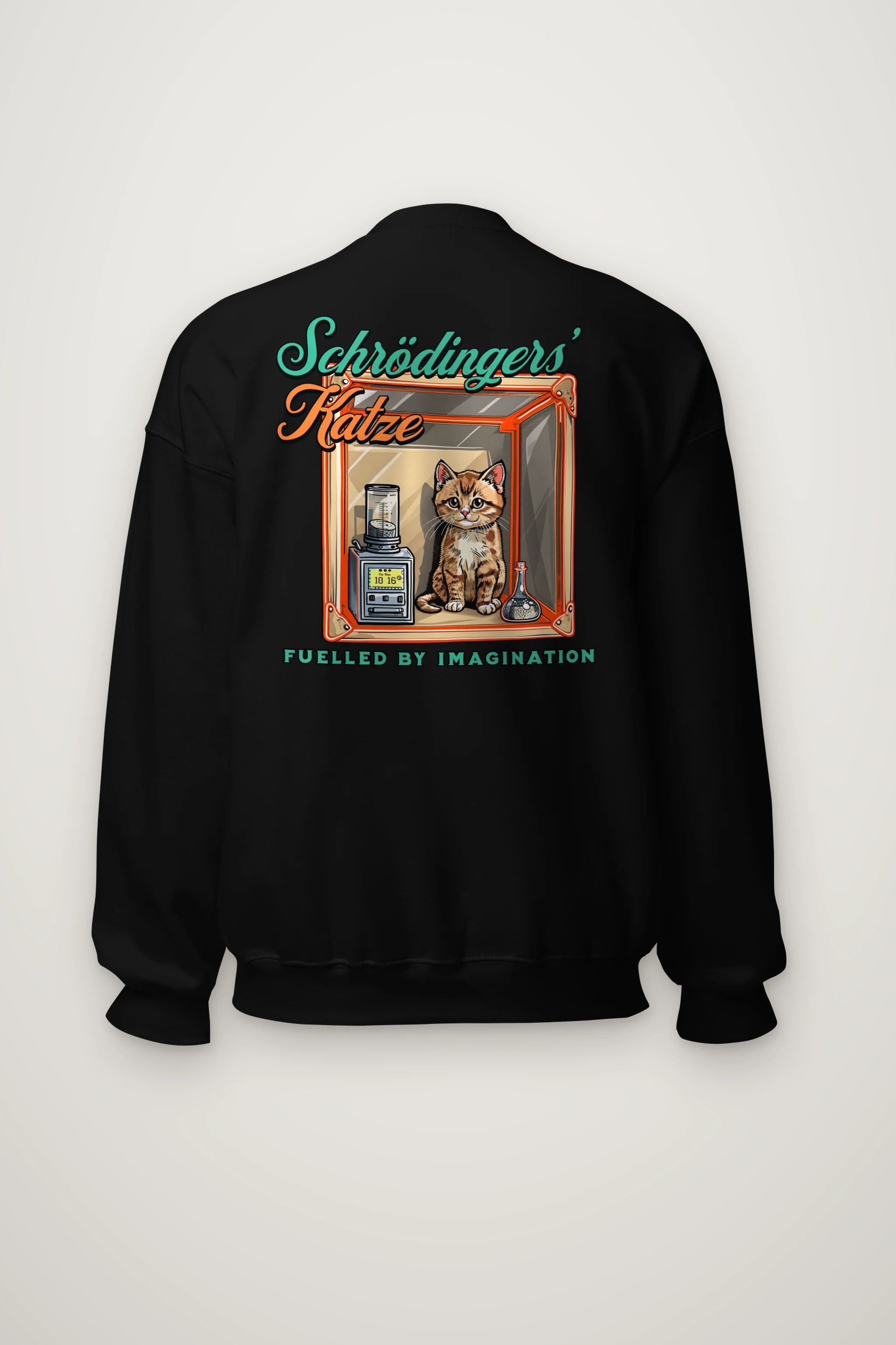 "Schrödinger's Katze" Heavy Blend Unisex Crewneck Sweatshirt