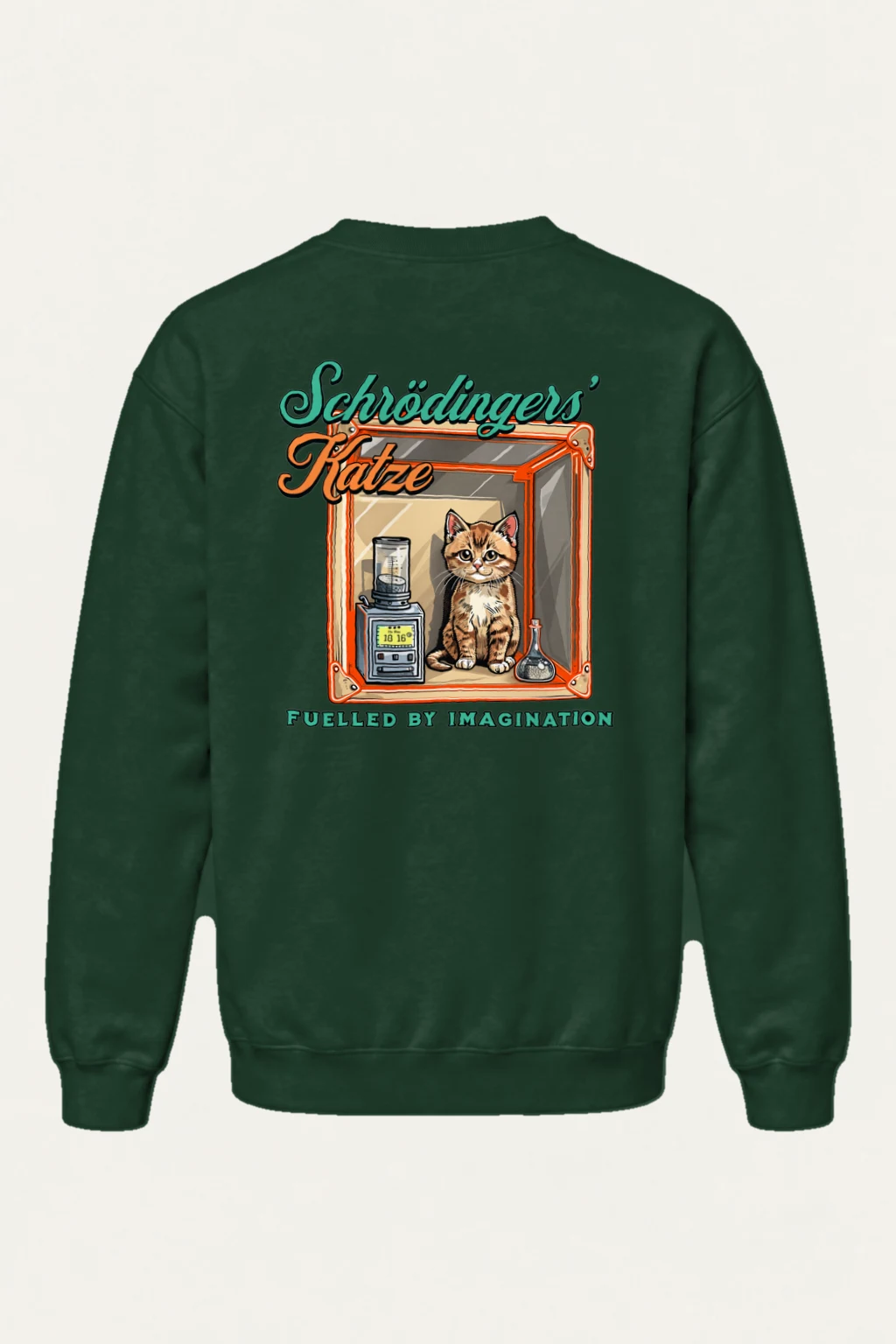 "Schrödinger's Katze" Heavy Blend Unisex Crewneck Sweatshirt | Gildan 18000