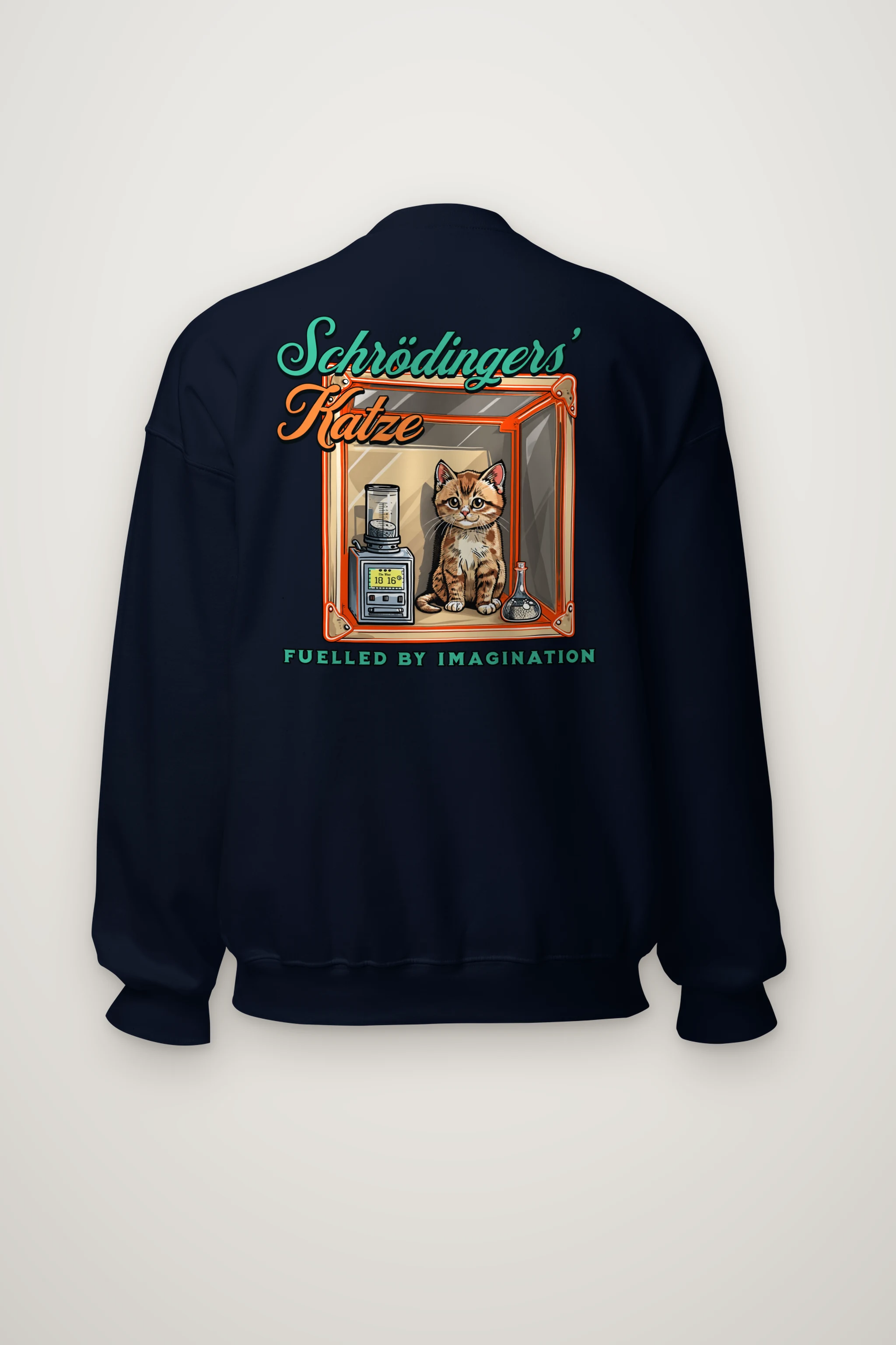 "Schrödinger's Katze" Heavy Blend Unisex Crewneck Sweatshirt