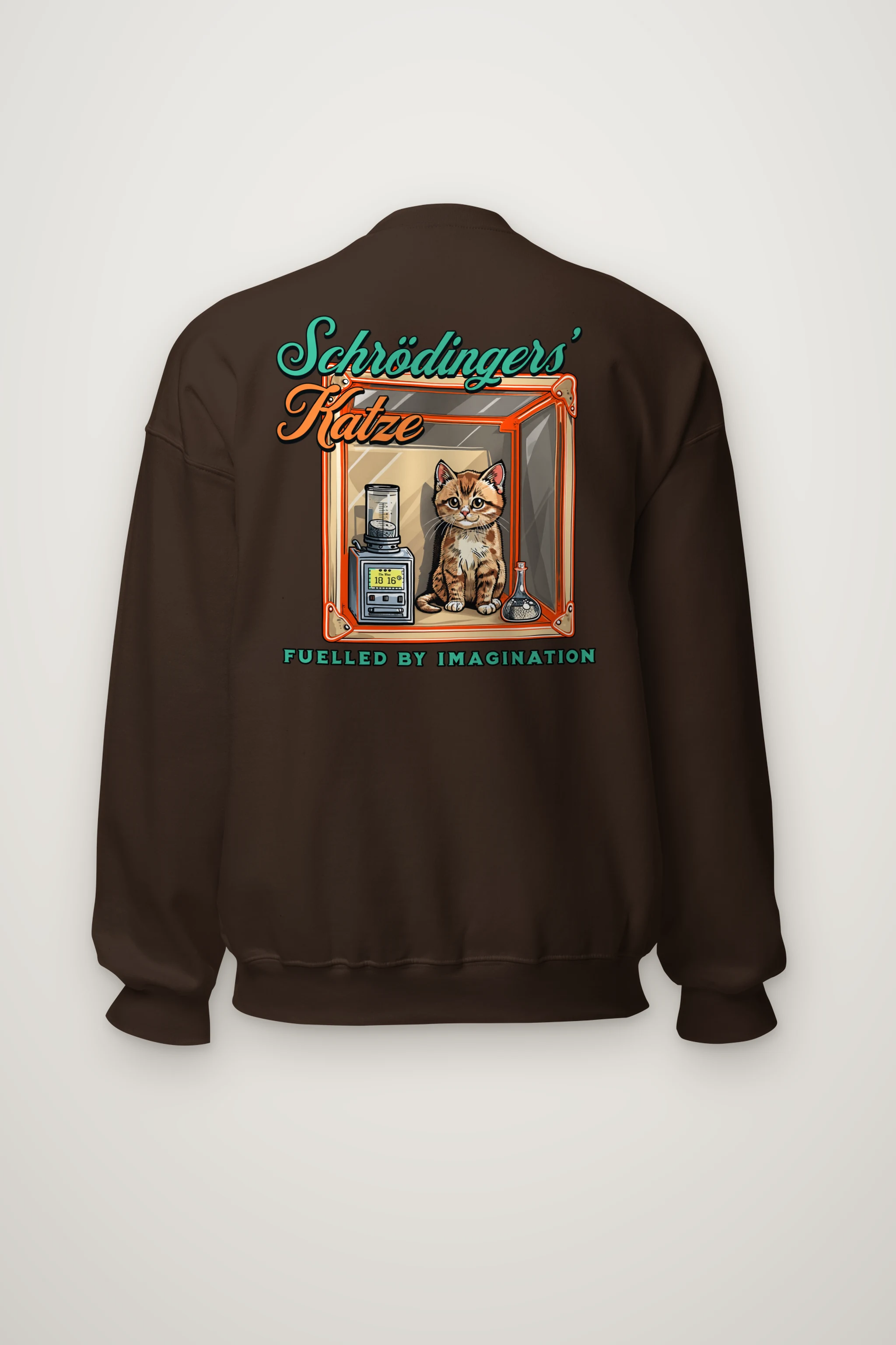 "Schrödinger's Katze" Heavy Blend Unisex Crewneck Sweatshirt