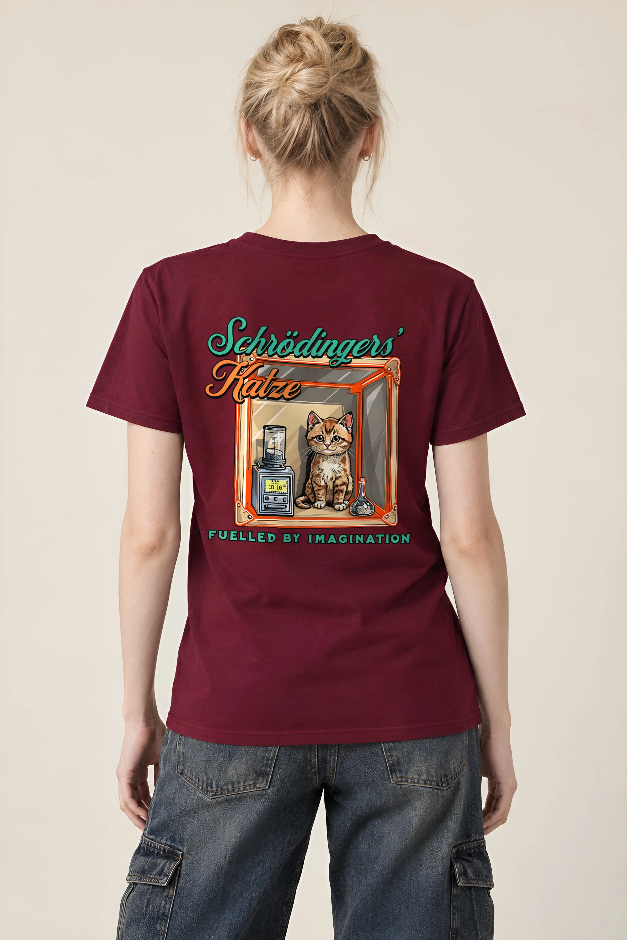 "Schrödinger’s Katze" Heavyweight Unisex Crewneck T-shirt
