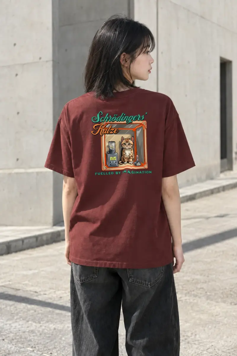"Schrödinger’s Katze" Heavyweight Unisex Crewneck T-shirt | Gildan 5000