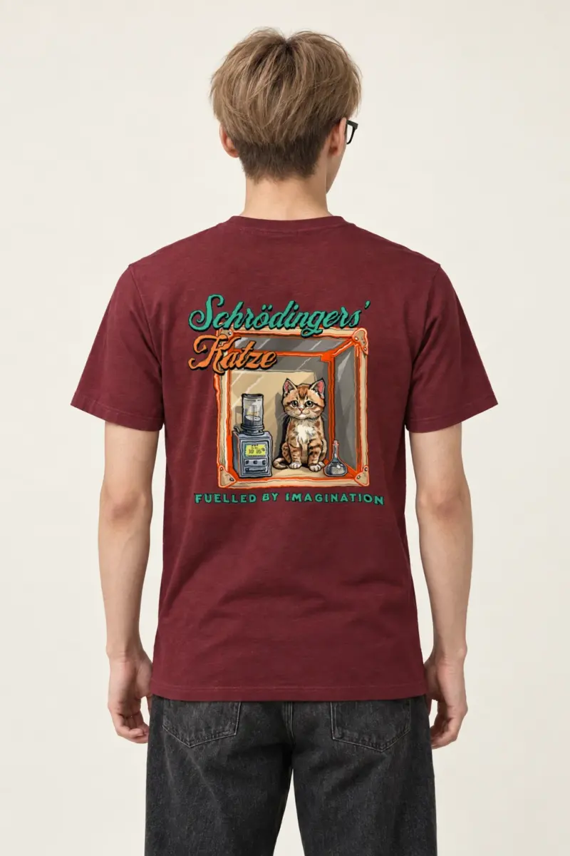 "Schrödinger’s Katze" Heavyweight Unisex Crewneck T-shirt