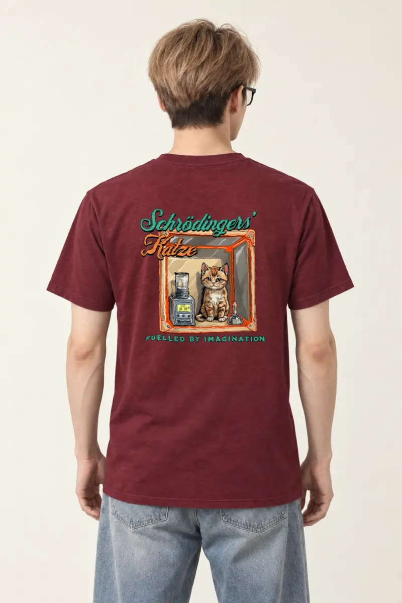 "Schrödinger’s Katze" Heavyweight Unisex Crewneck T-shirt