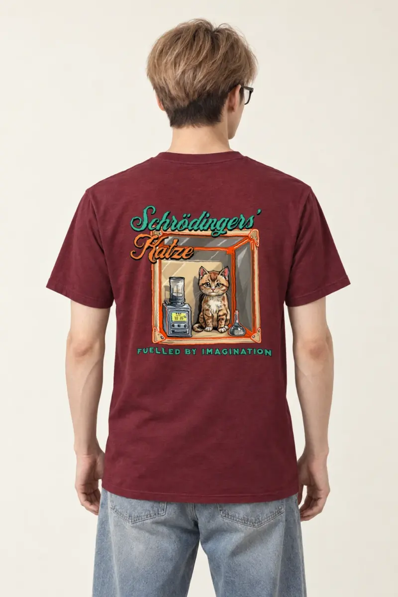 "Schrödinger’s Katze" Heavyweight Unisex Crewneck T-shirt