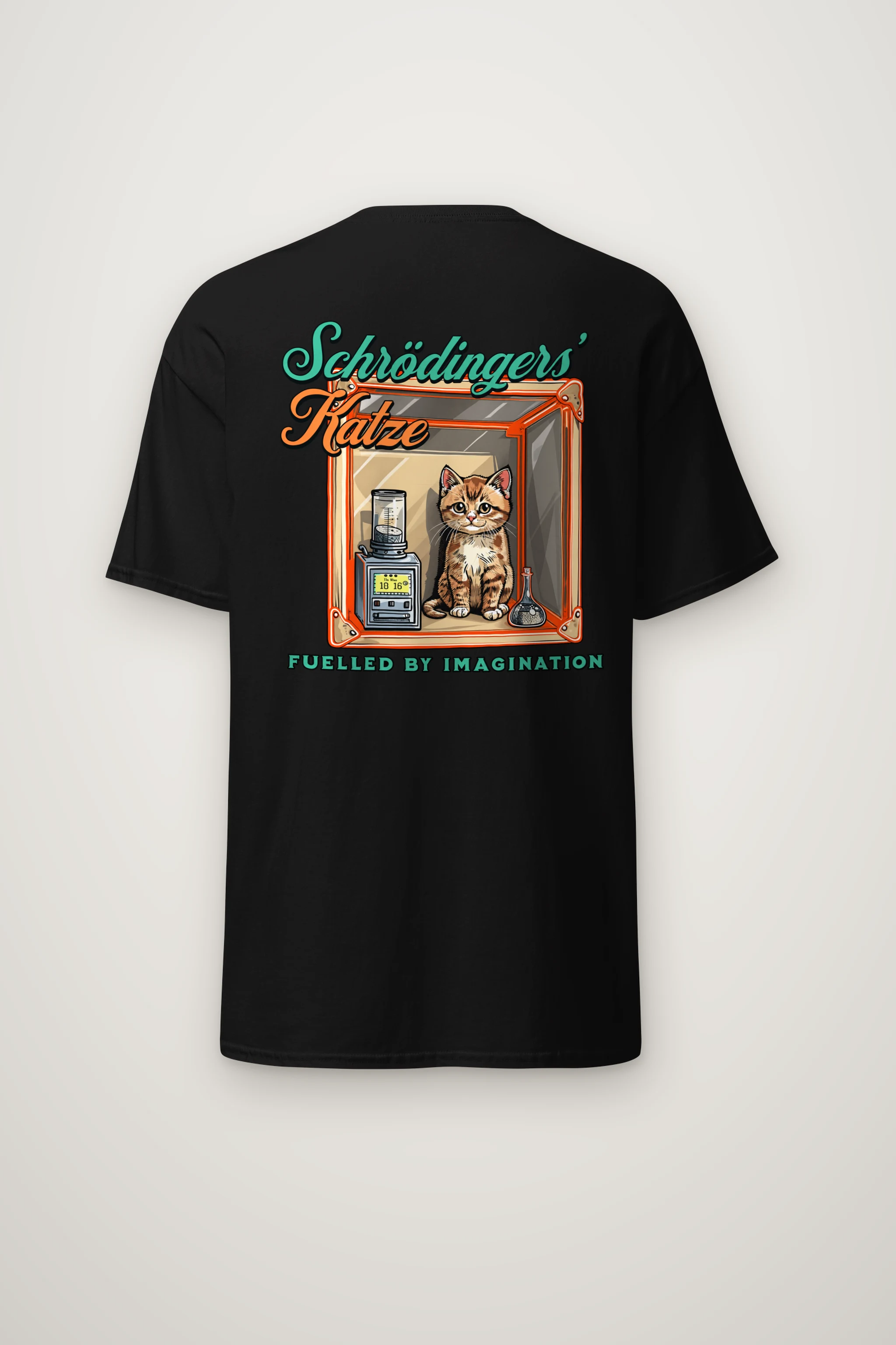 "Schrödinger’s Katze" Heavyweight Unisex Crewneck T-shirt