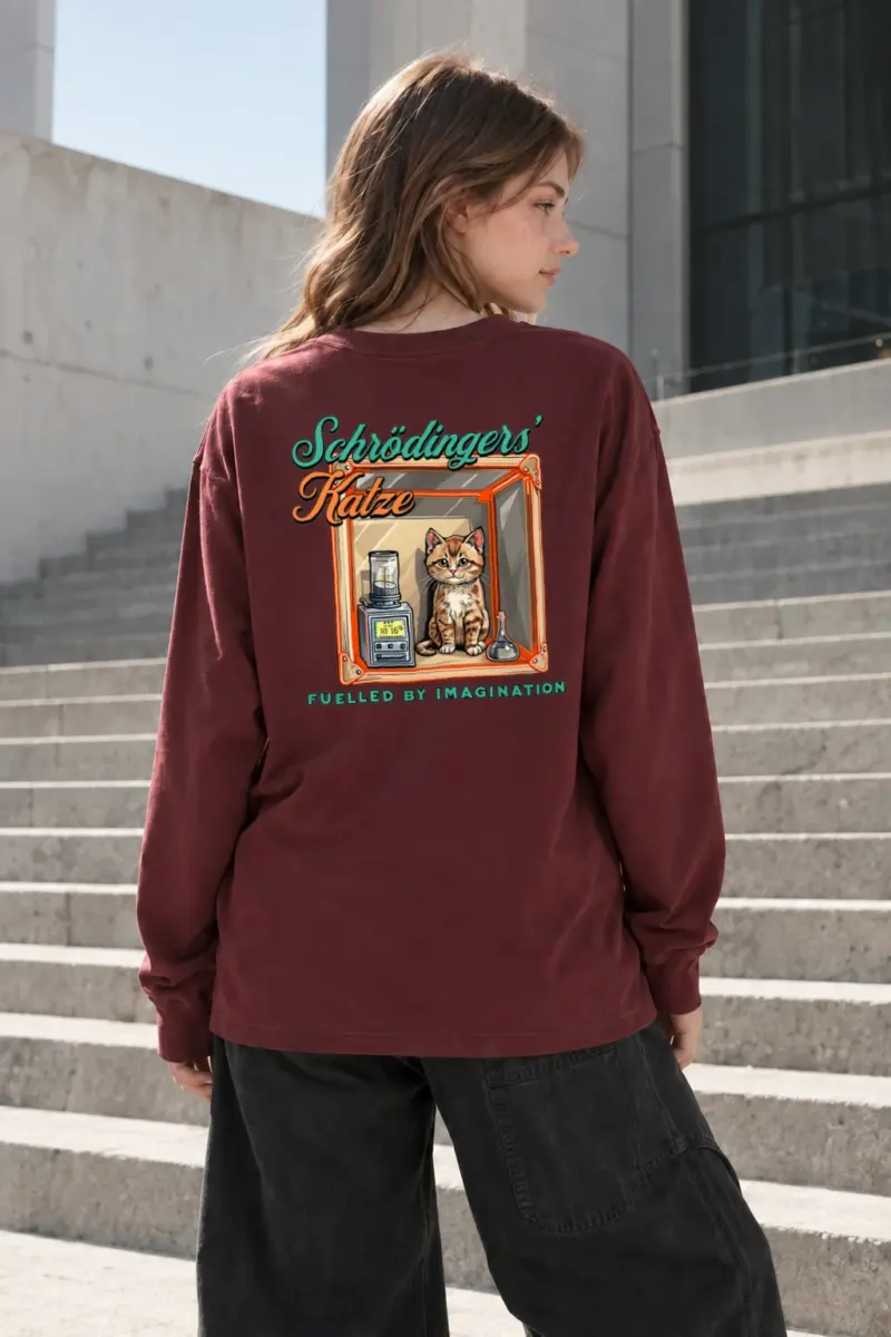 "Schrödinger’s Katze" Unisex Longsleeve T-shirt | Gildan 2400