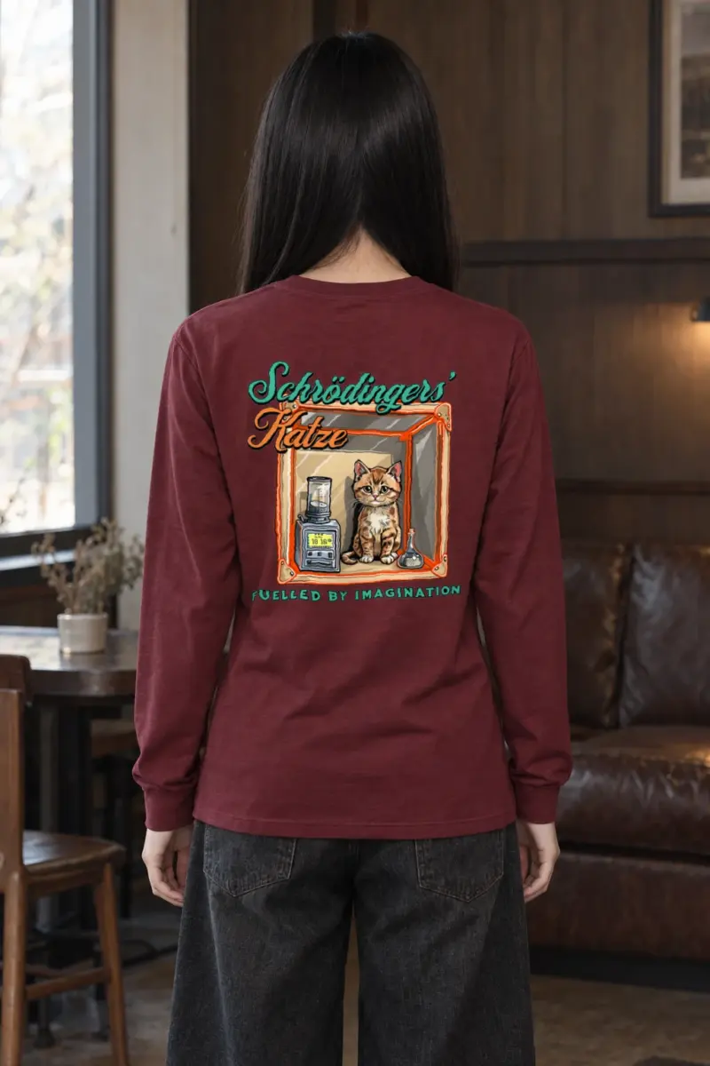 "Schrödinger’s Katze" Unisex Longsleeve T-shirt