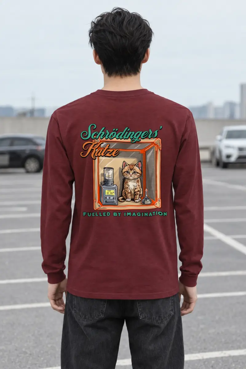 "Schrödinger’s Katze" Unisex Longsleeve T-shirt