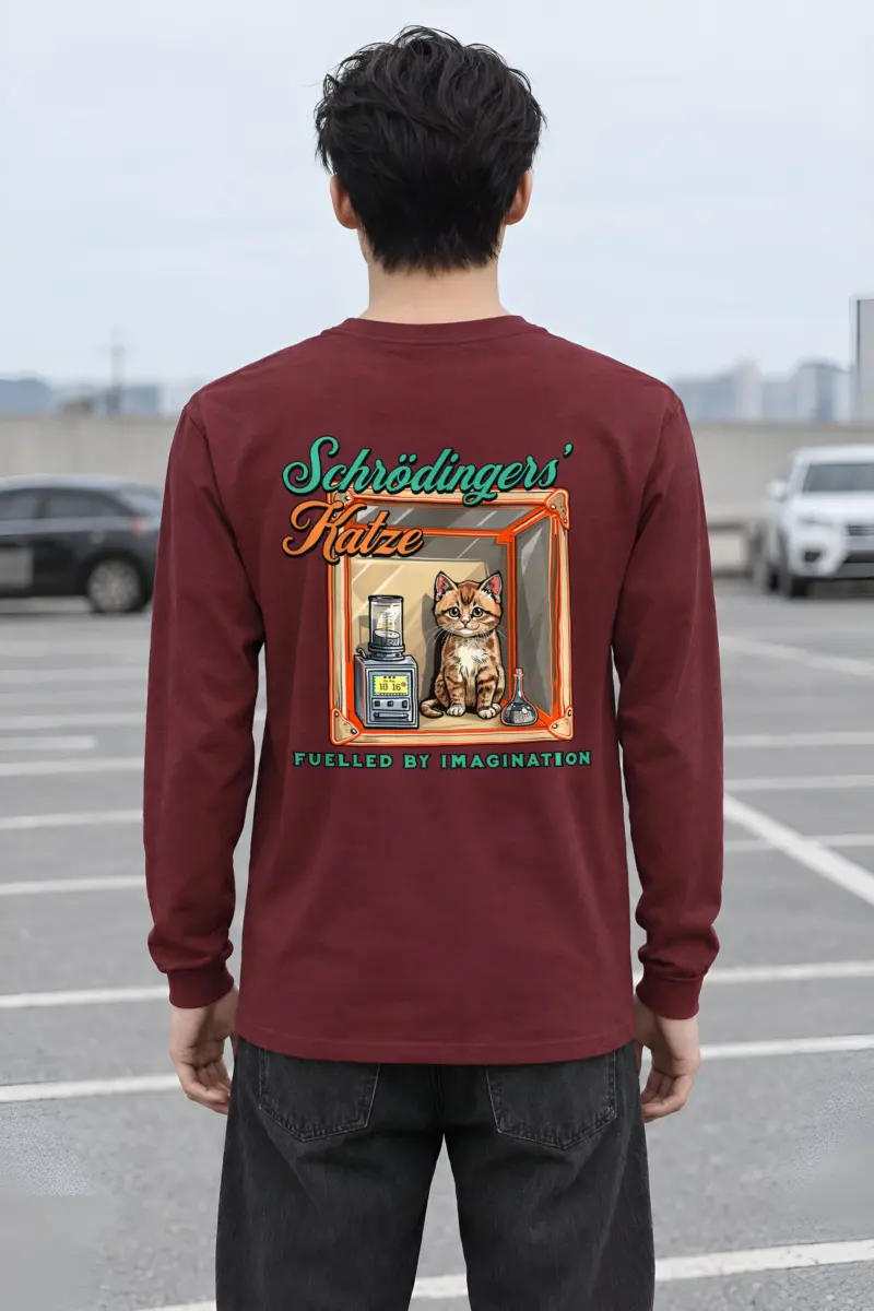 "Schrödinger’s Katze" Unisex Longsleeve T-shirt