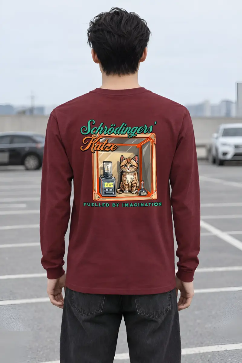 "Schrödinger’s Katze" Unisex Longsleeve T-shirt