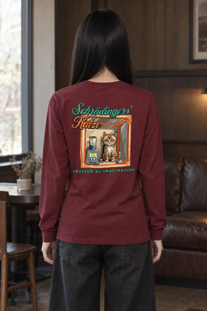 "Schrödinger’s Katze" Unisex Longsleeve T-shirt