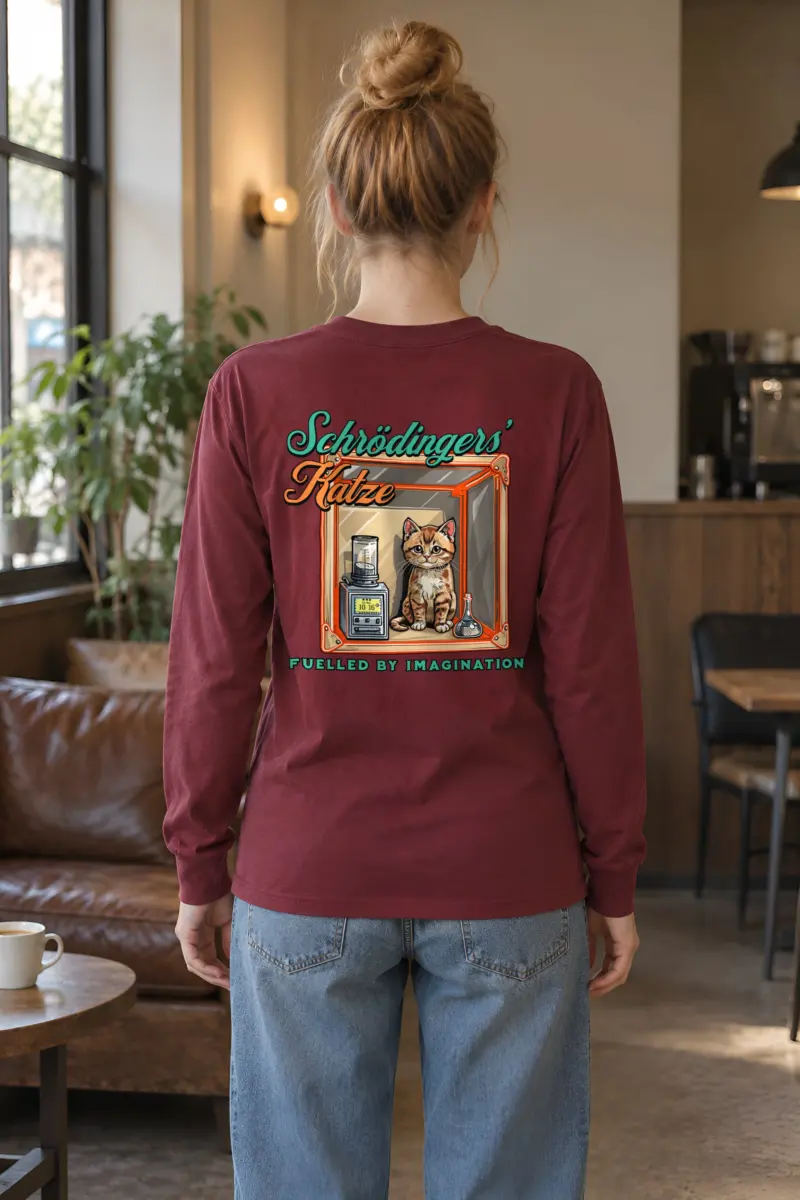 "Schrödinger’s Katze" Unisex Longsleeve T-shirt