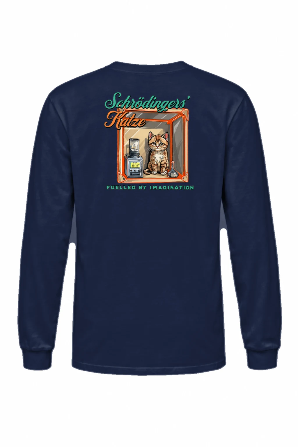 "Schrödinger’s Katze" Unisex Longsleeve T-shirt | Gildan 2400