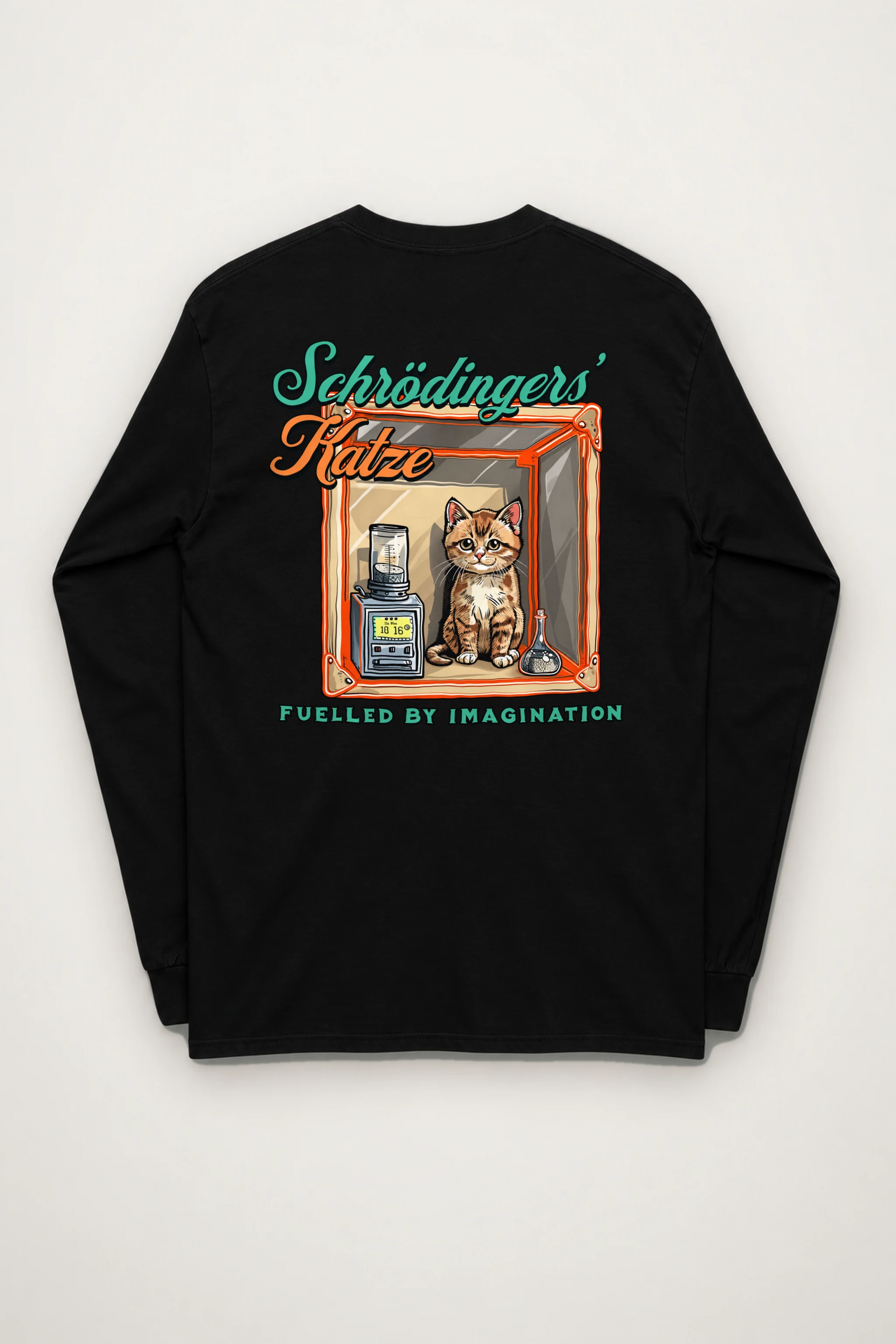 "Schrödinger’s Katze" Unisex Longsleeve T-shirt